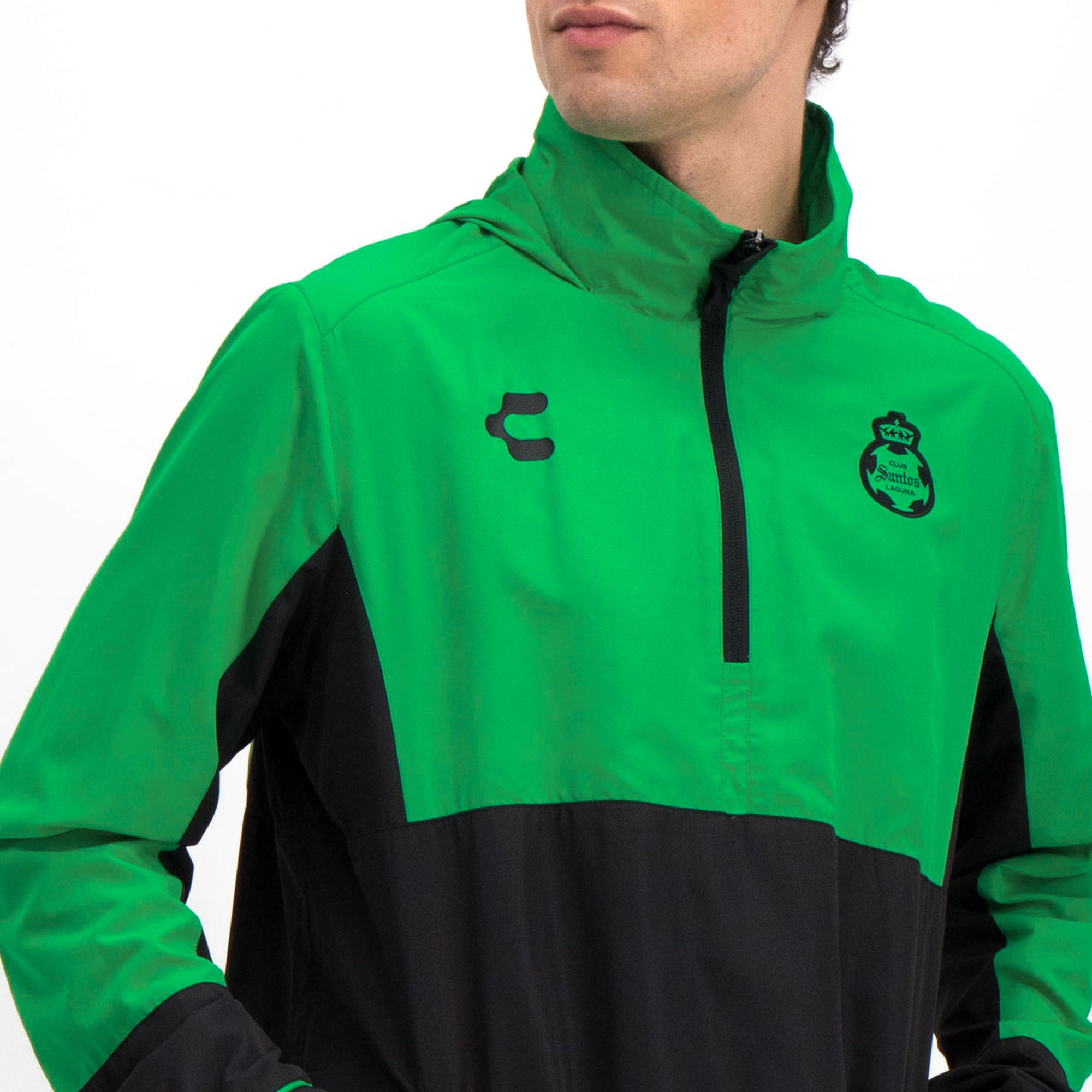 Green Santos Training Jacket For Men Charly Sport