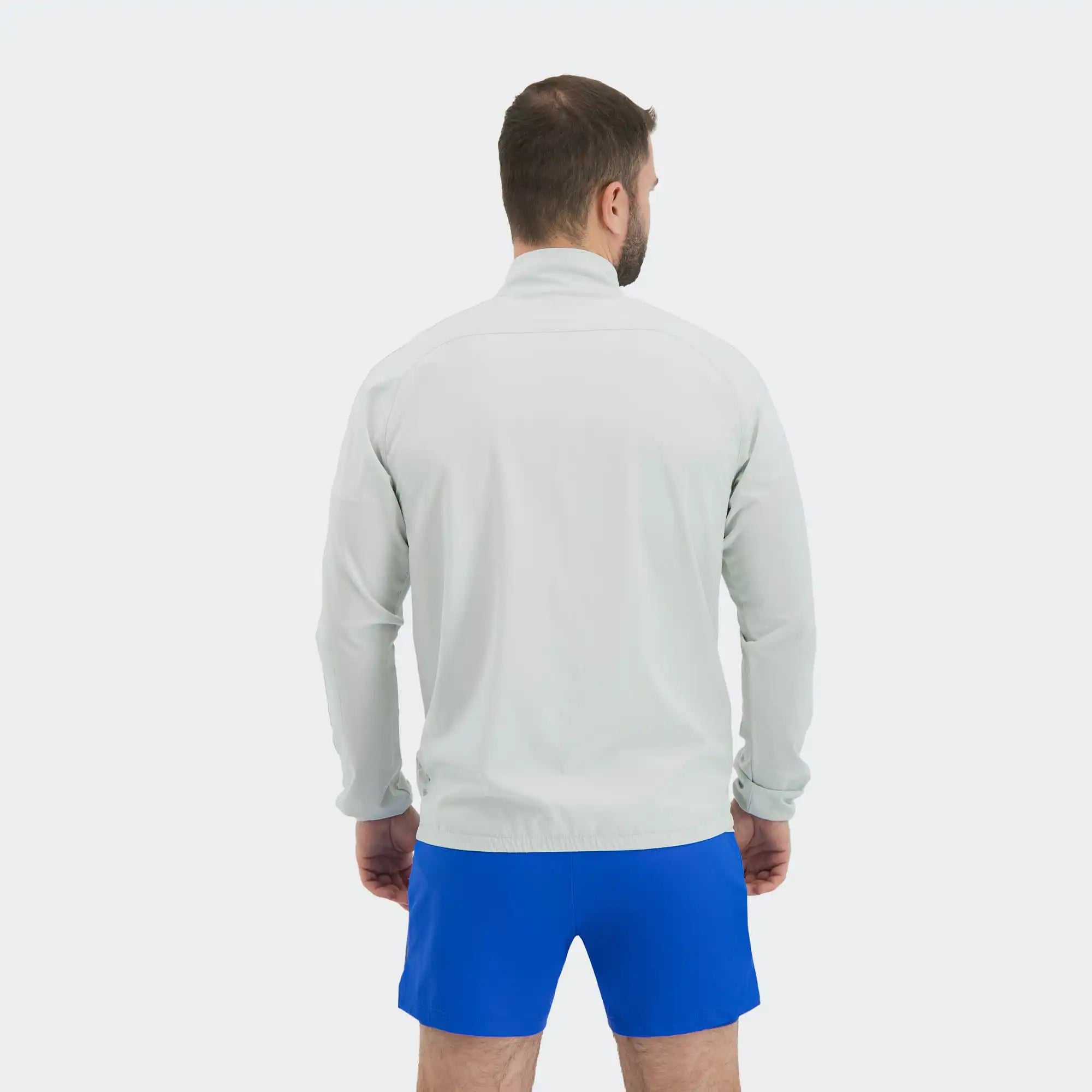 Light Gray Training Jacket for Men Charly Essentials Lifestyle