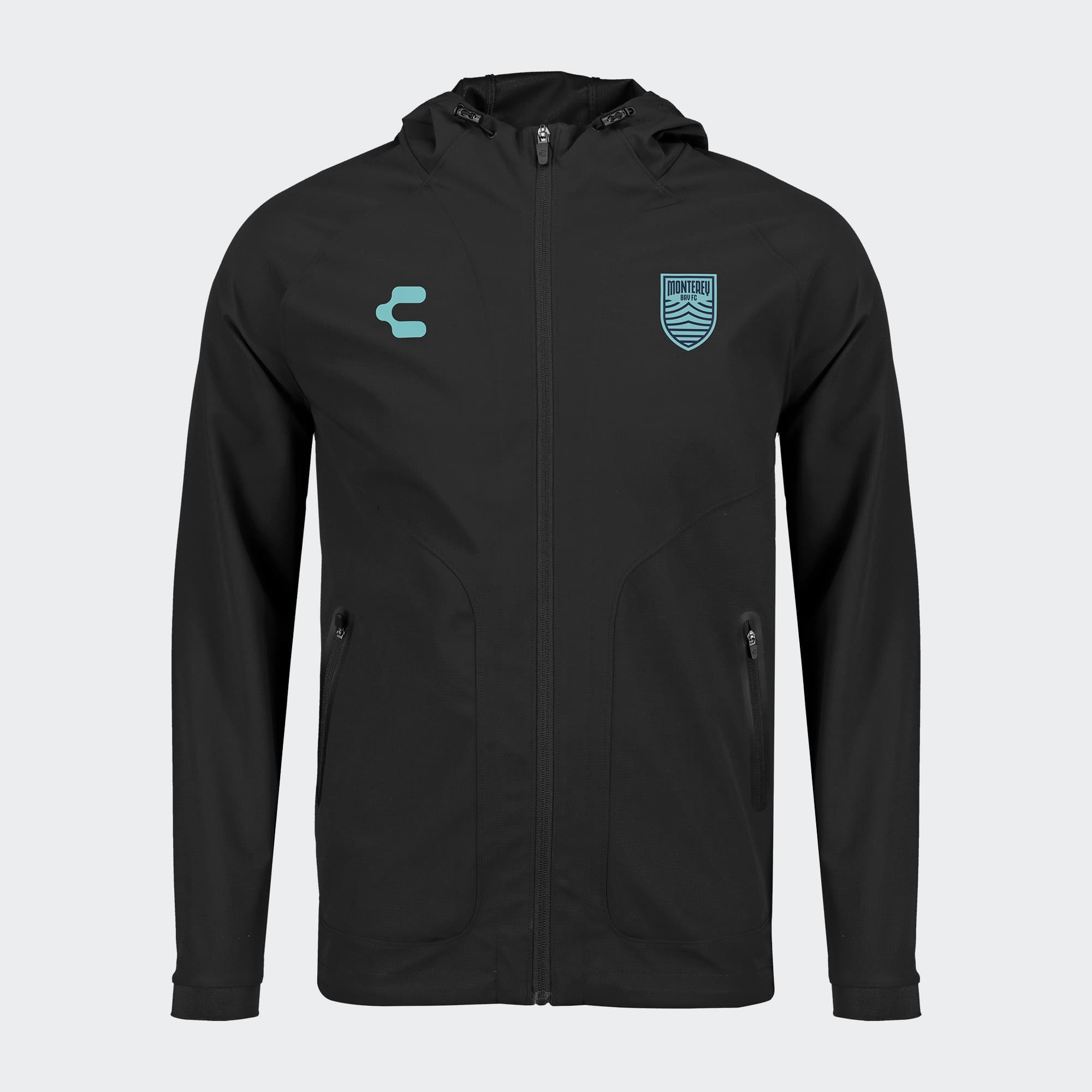 Black Monterey Bay FC Jacket for Men Charly Sport Soccer Gear