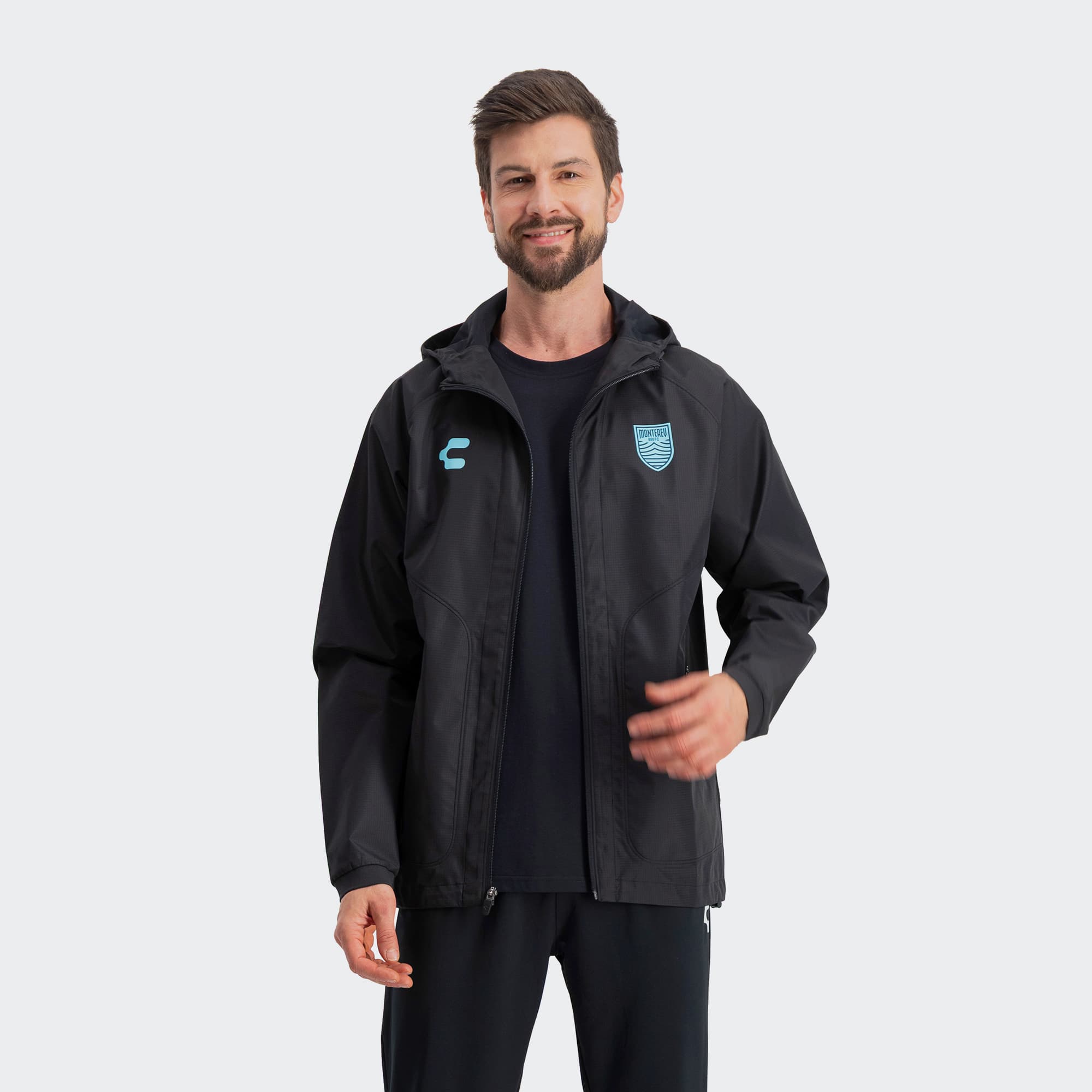 Black Monterey Bay FC Jacket for Men Charly Sport Soccer Gear