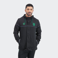 Black Leon 25-26 Outdoor Jacket for Men Charly Sport Soccer Gear