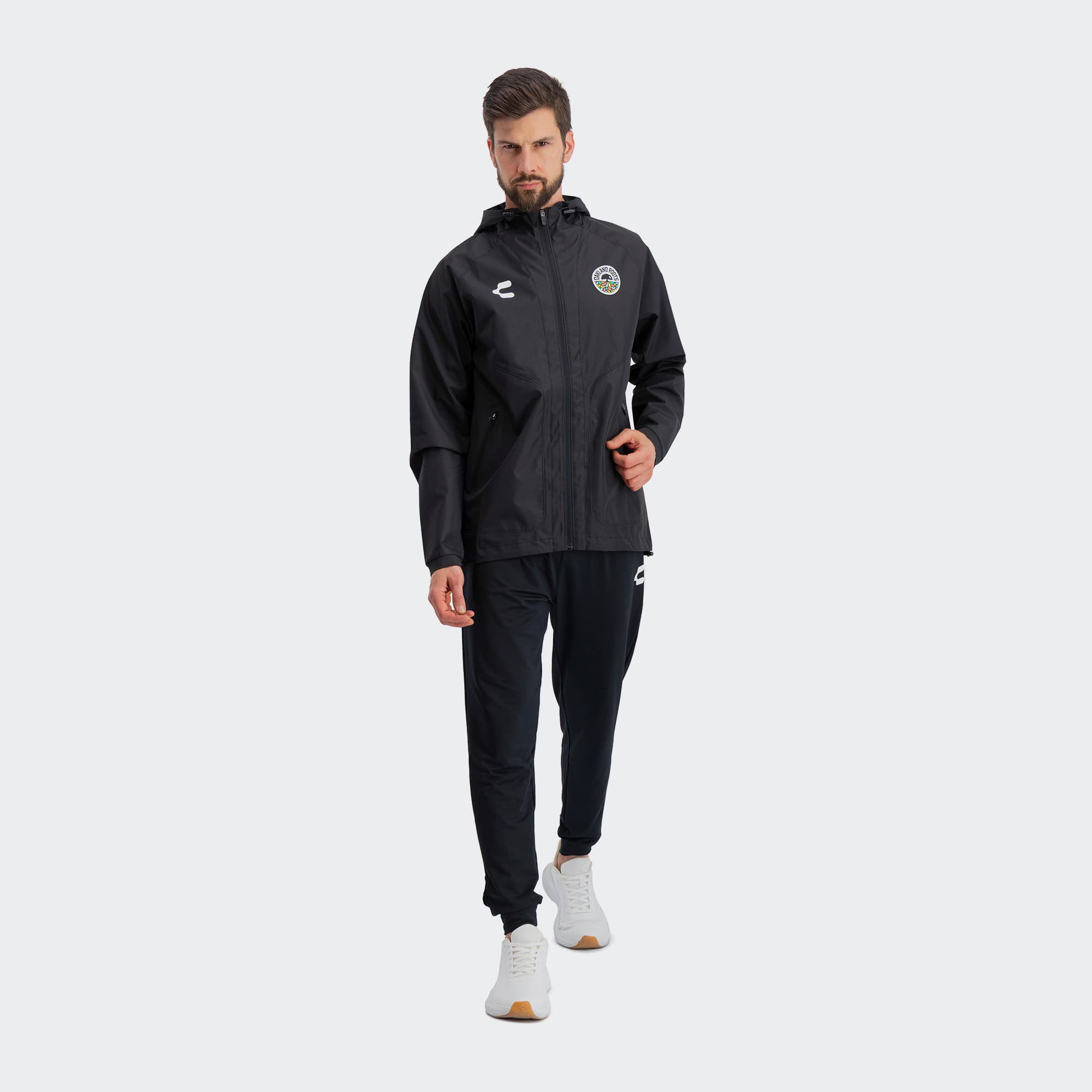 Black Oakland Roots Jacket for Men Charly Sport Gear