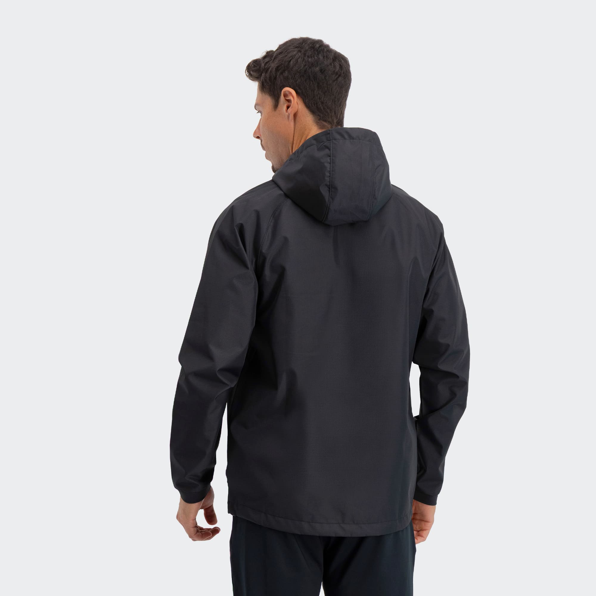 Black San Antonio Jacket for Men Charly Sport Soccer Gear