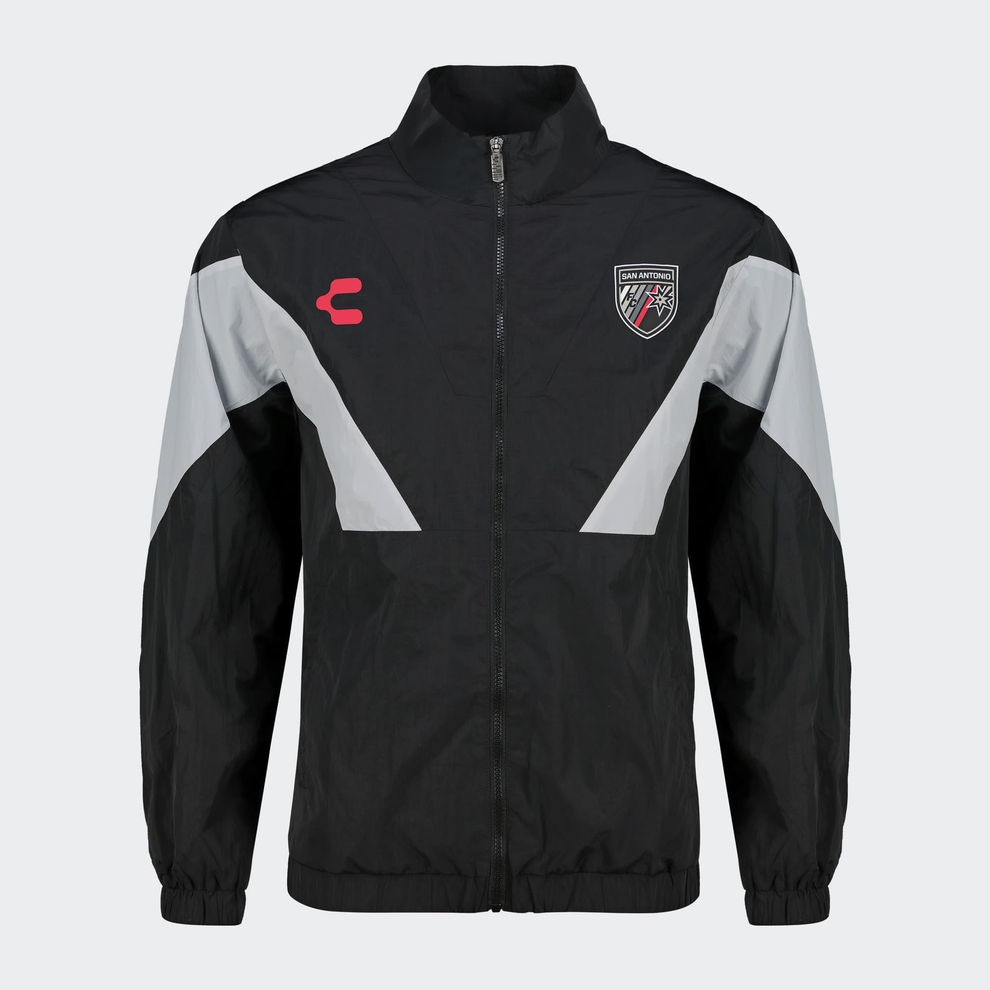 Black White San Antonio Jacket for Men Charly Sport Soccer Gear