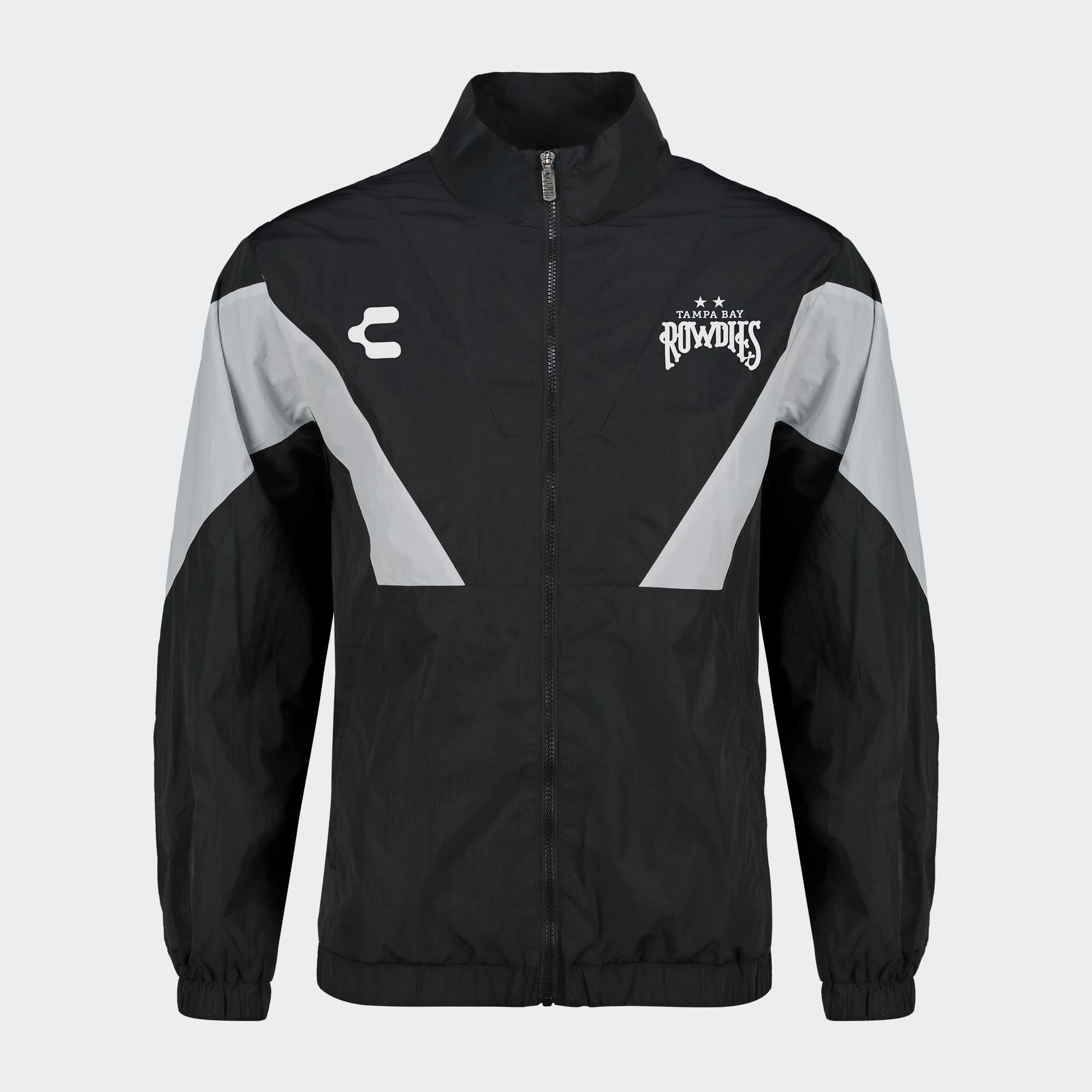 Black White Tampa Bay Rowdies Jacket for Men Charly Sport Soccer Gear