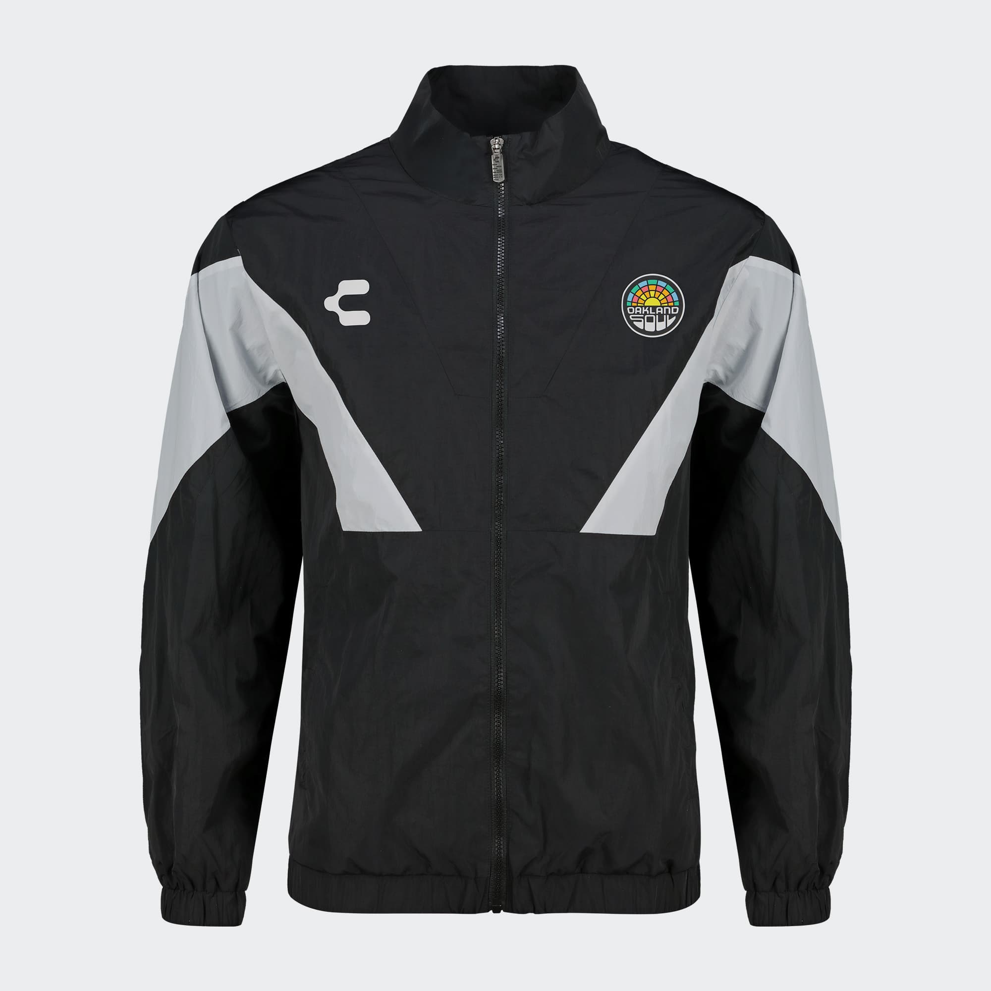 Black White Oakland Soul Jacket for Men Charly Sport Soccer Gear