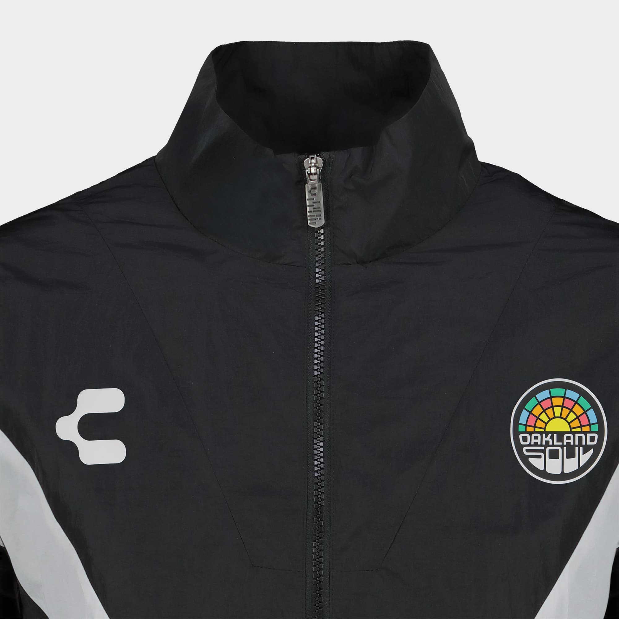 Black White Oakland Soul Jacket for Men Charly Sport Soccer Gear