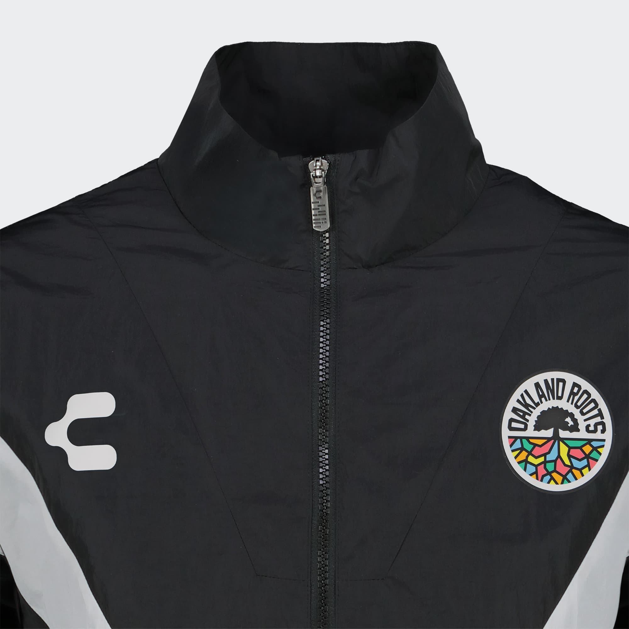 Black White Oakland Roots Jacket for Men Charly Sport Soccer Gear