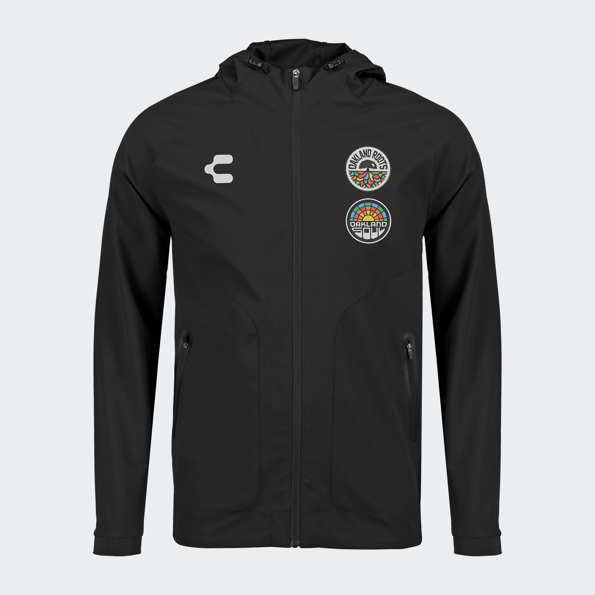 Black Oakland Roots Jacket for Men Charly Sport Soccer