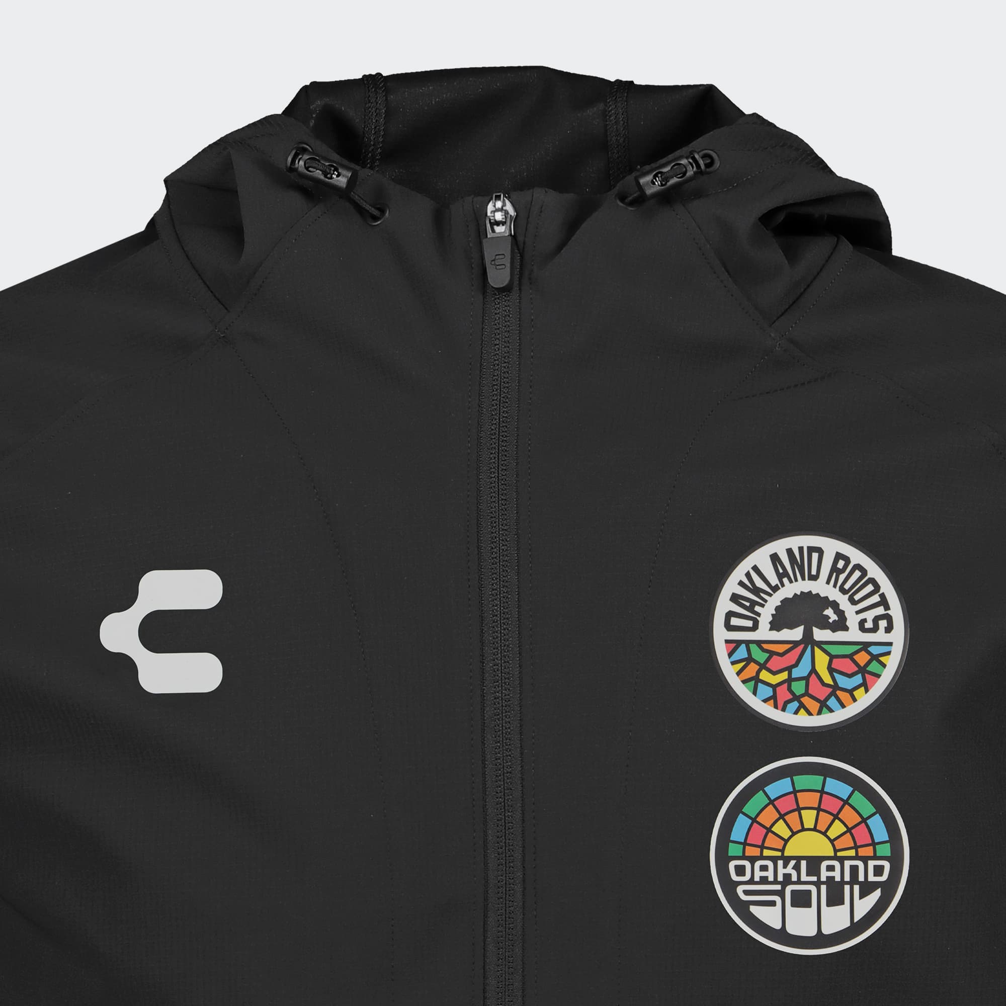 Black Oakland Roots Jacket for Men Charly Sport Soccer