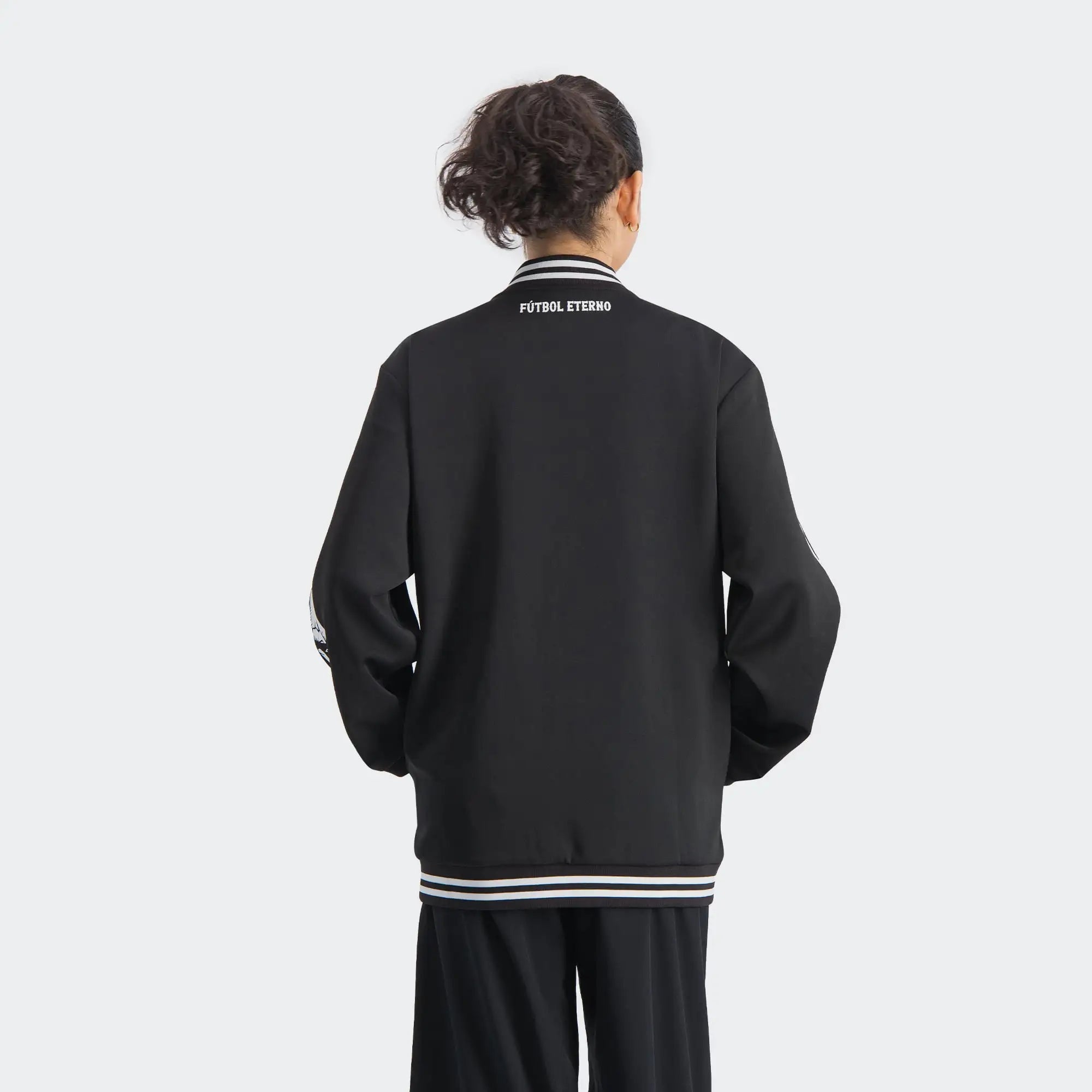 Black Dia de Muertos Futbol Eterno Bomber Jacket Charly Sport