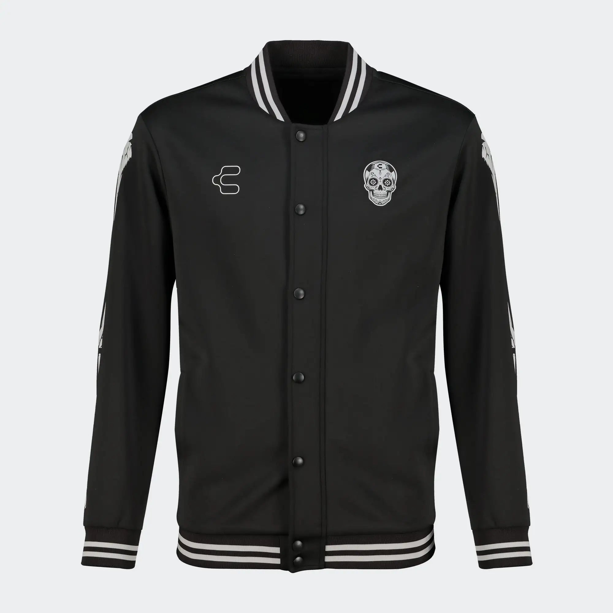 Black Dia de Muertos Futbol Eterno Bomber Jacket Charly Sport