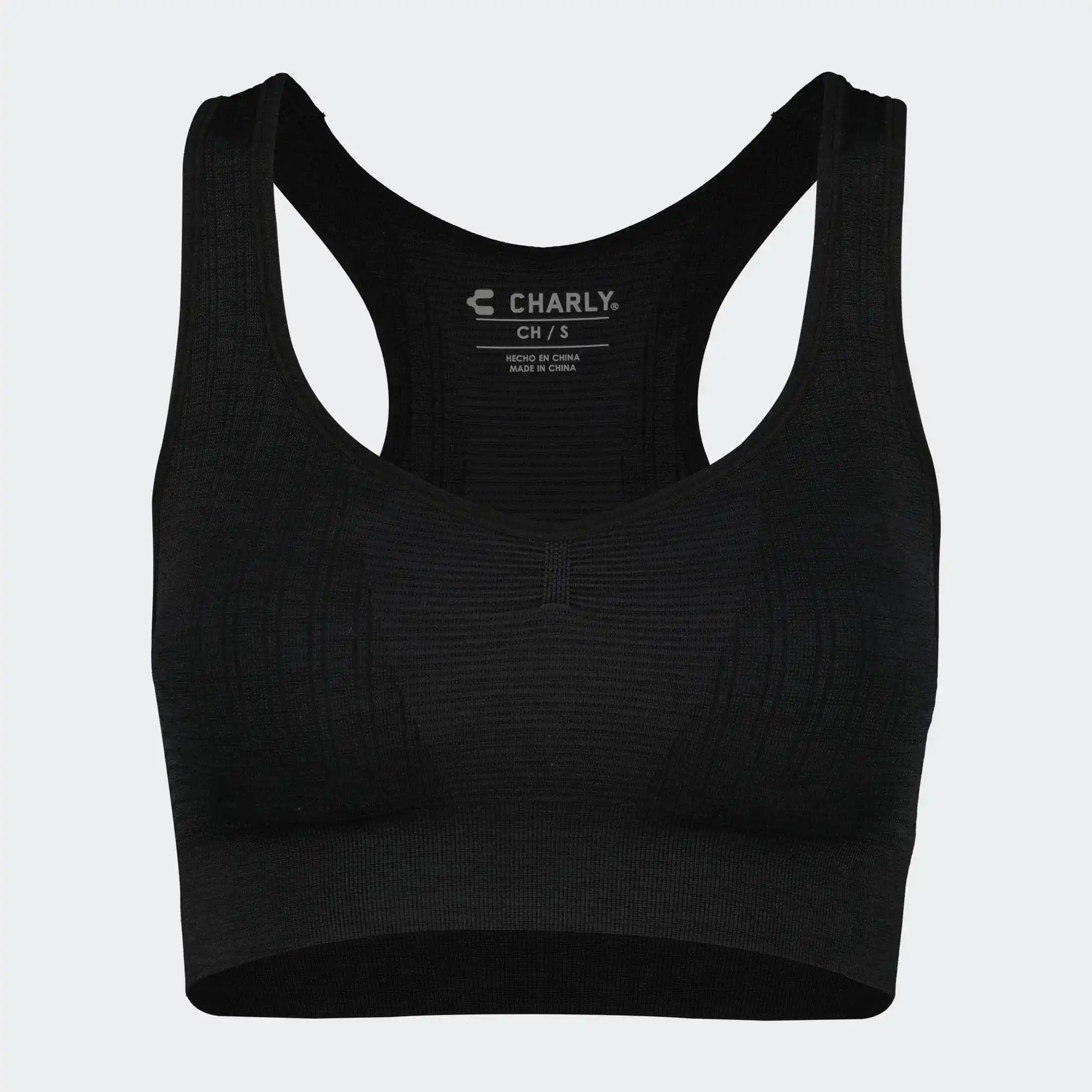 Black Training Seamless Top For Women Charly Sport