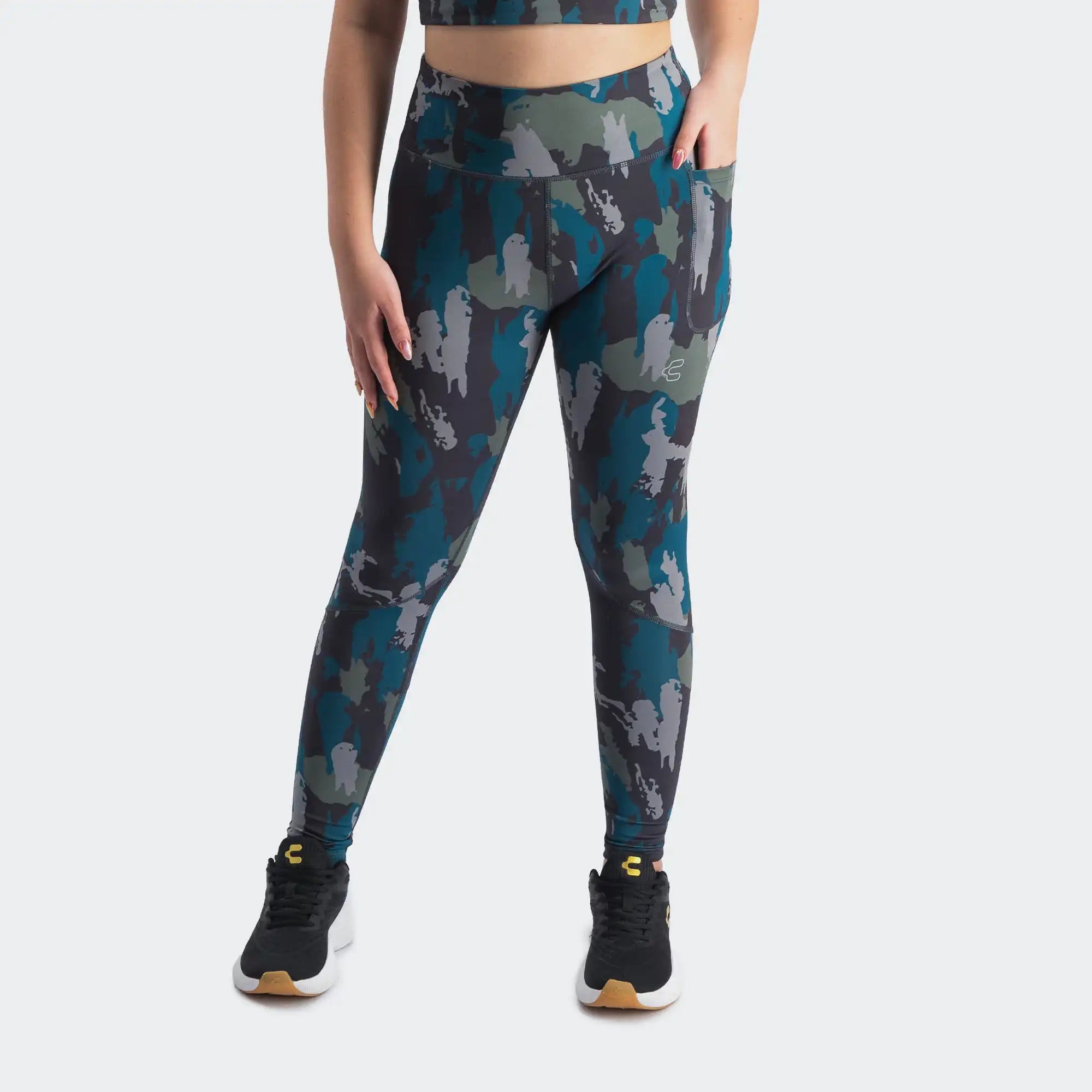 Multicolor Training High Waist Legging For Women Charly Essentials
