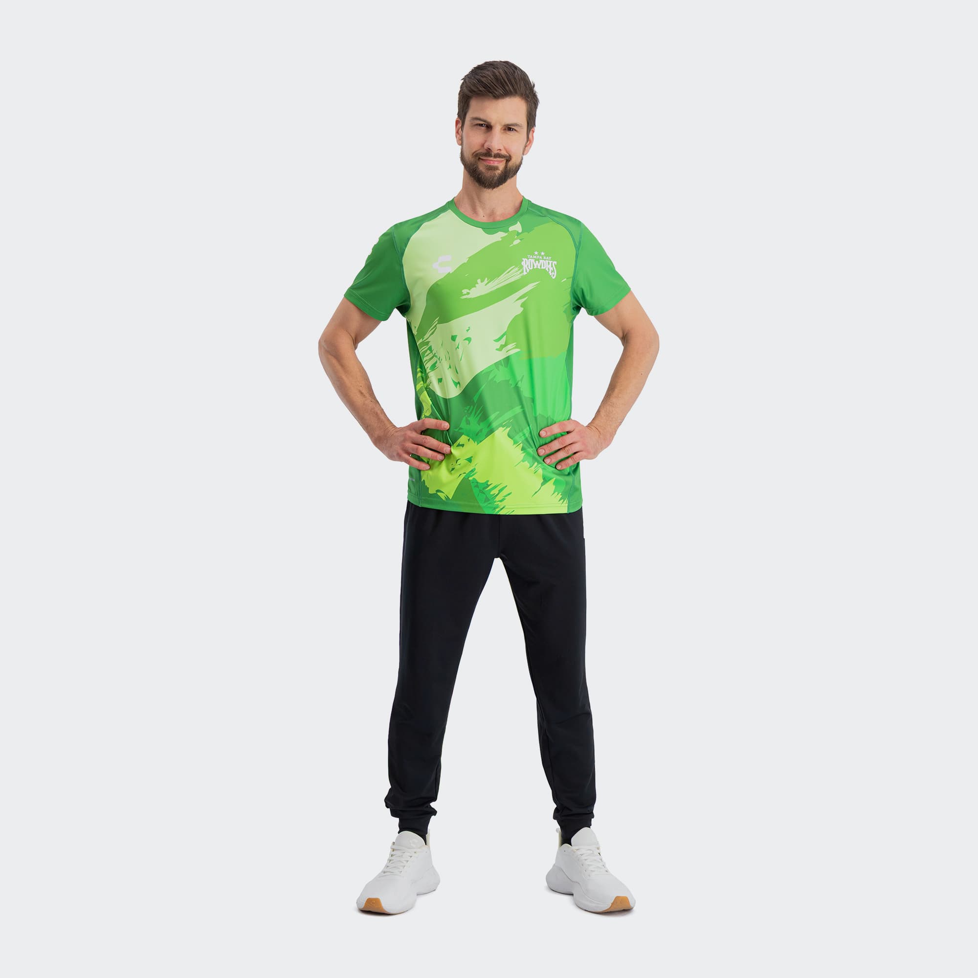 Green Tampa Bay Rowdies T-Shirt for Men Charly Sport Soccer Gear