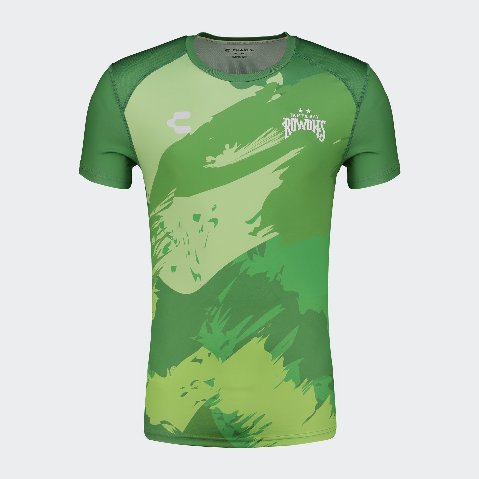 Green Tampa Bay Rowdies T-Shirt for Men Charly Sport Soccer Gear