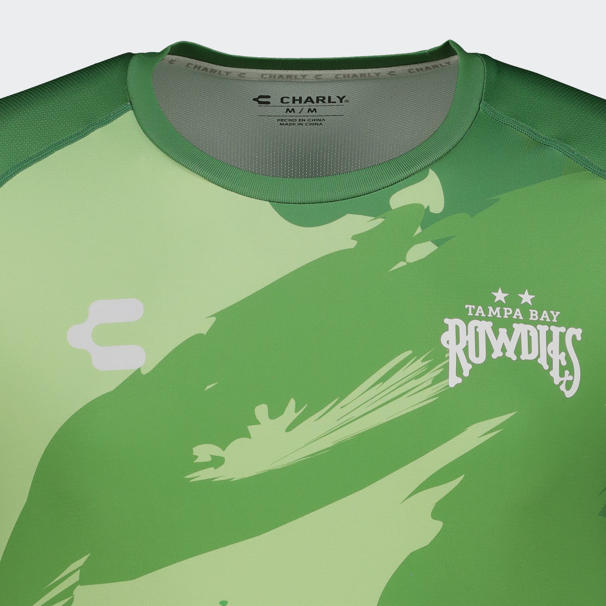 Green Tampa Bay Rowdies T-Shirt for Men Charly Sport Soccer Gear