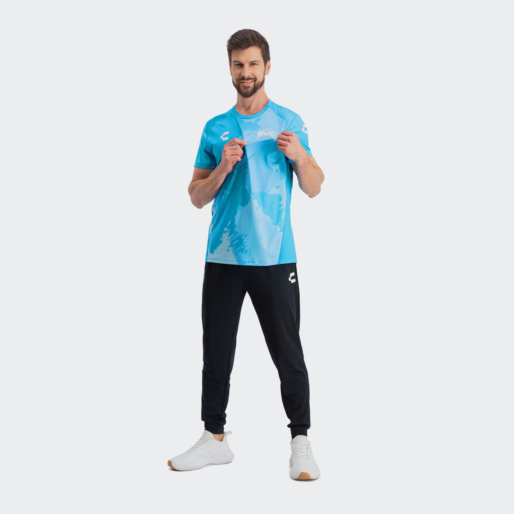 Blue Tampa Bay Rowdies T-Shirt for Men Charly Sport Soccer Gear