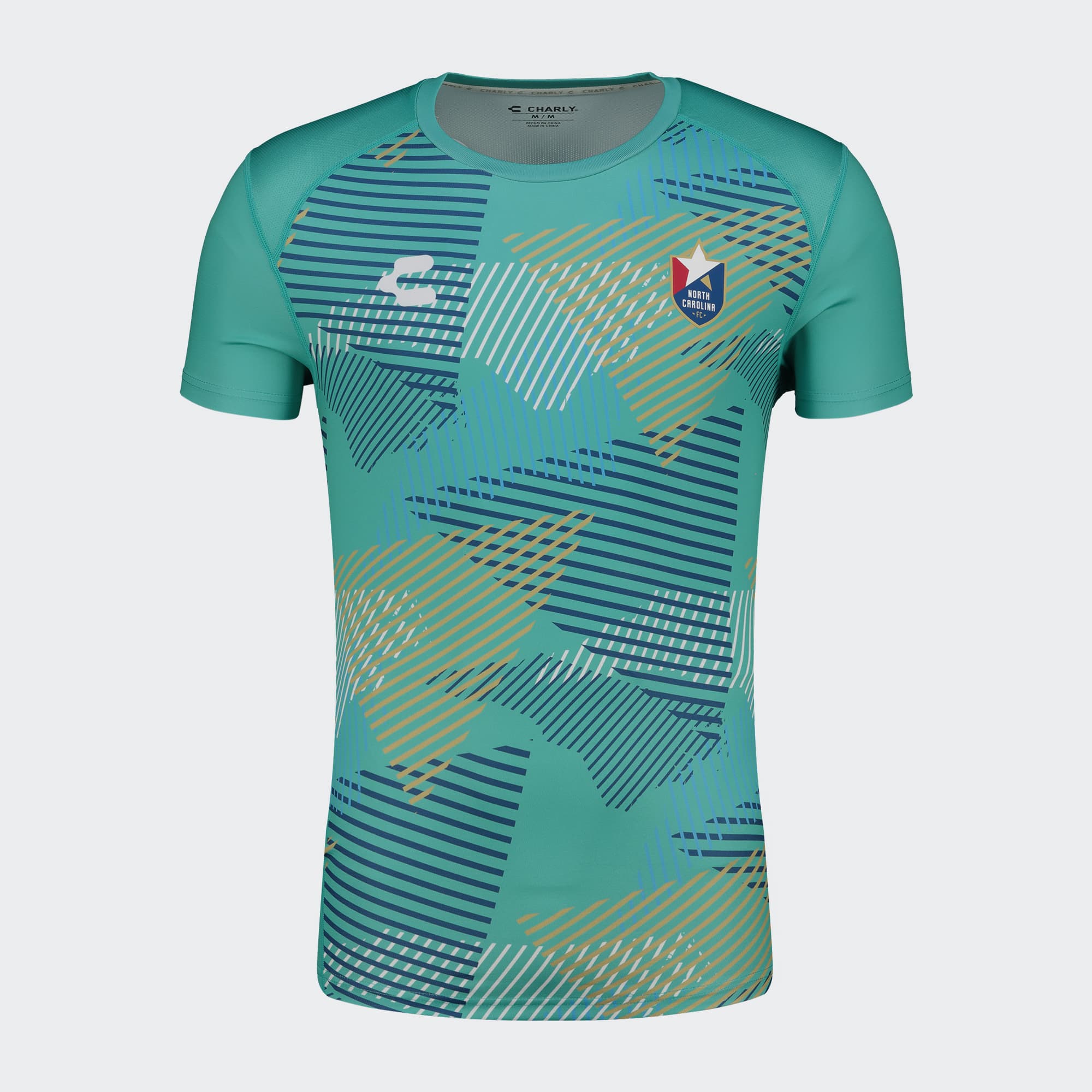 Turquoise North Carolina FC T-Shirt for Men Charly Sport Soccer Gear