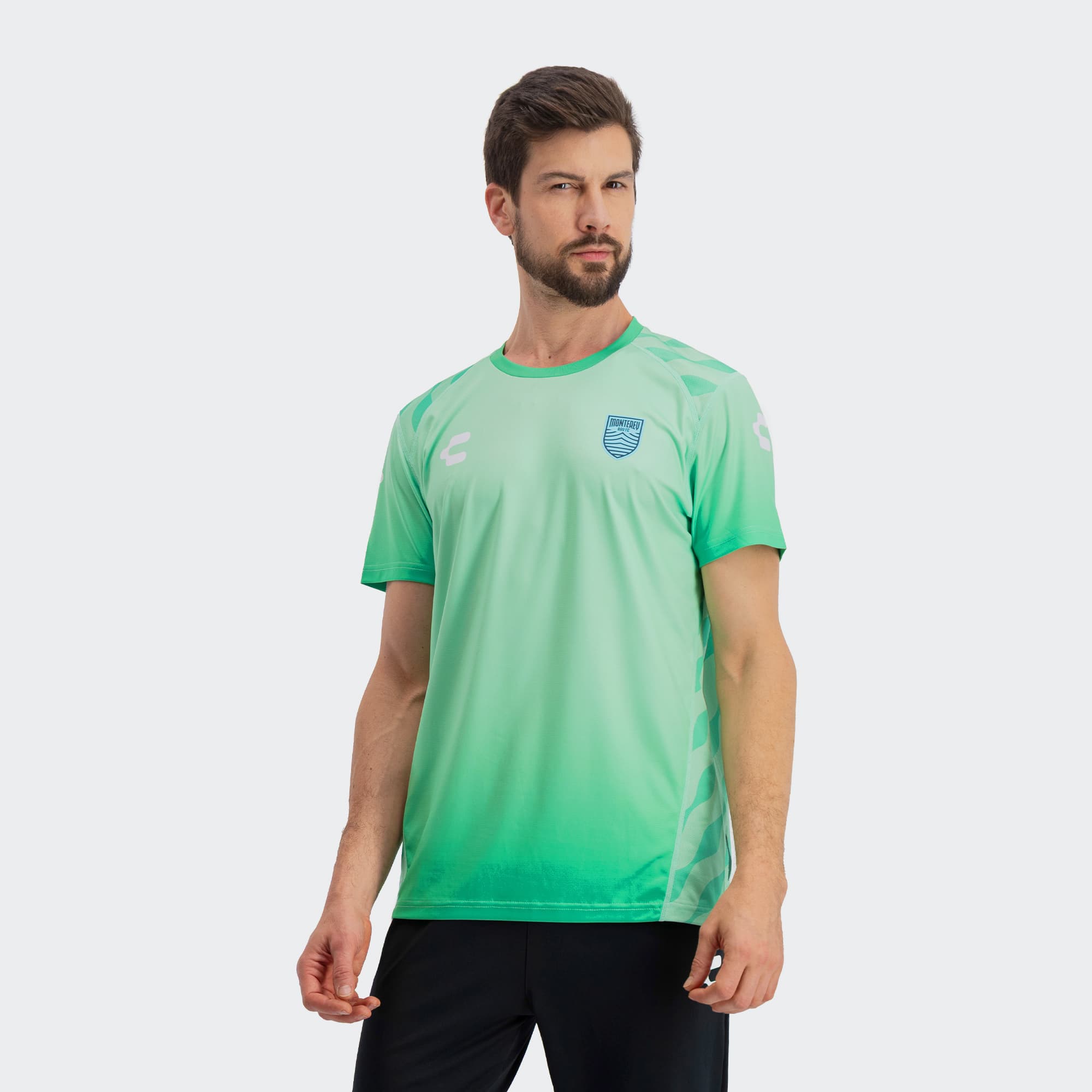 Light Green Monterey Bay FC T-Shirt for Men Charly Sport Soccer Gear