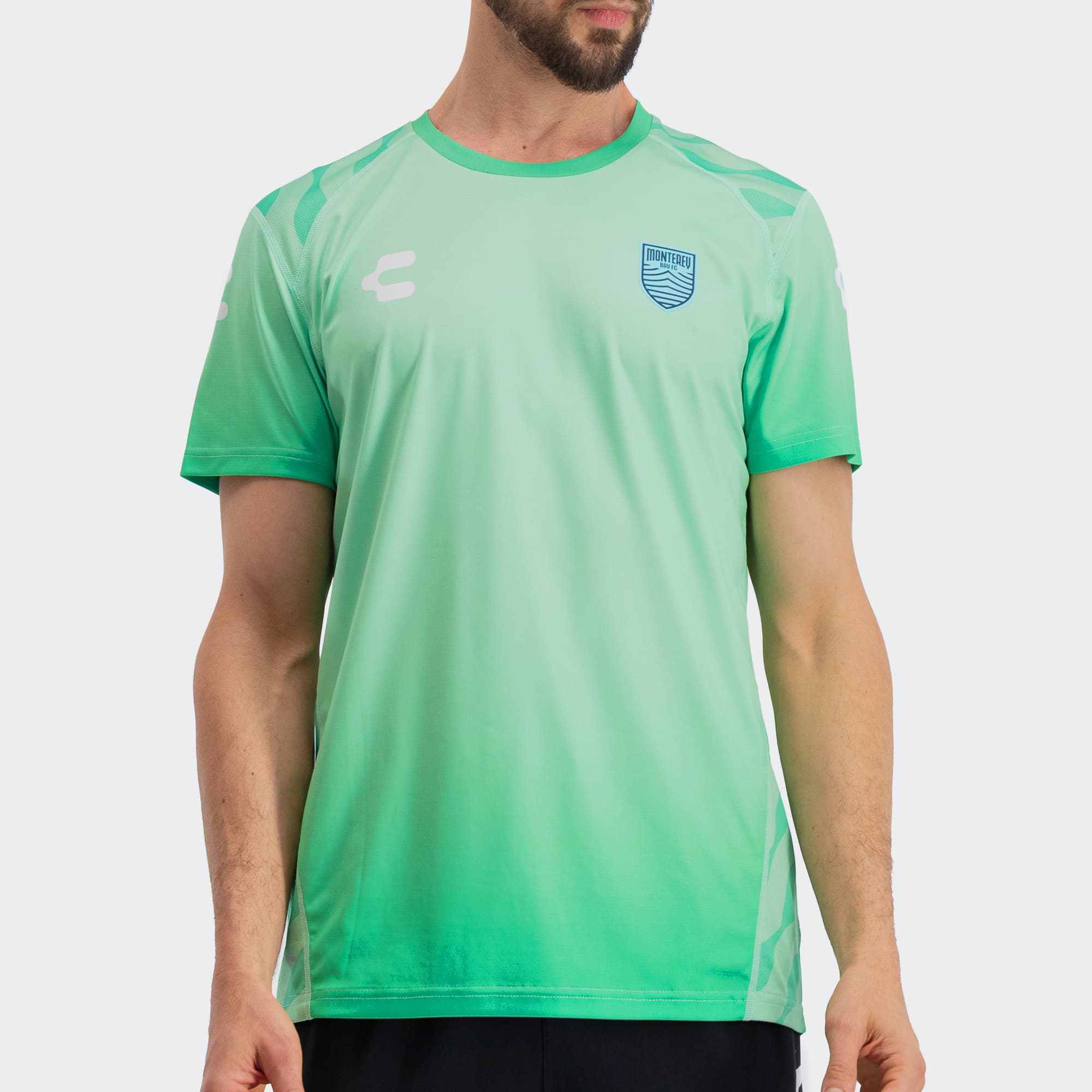 Light Green Monterey Bay FC T-Shirt for Men Charly Sport Soccer Gear