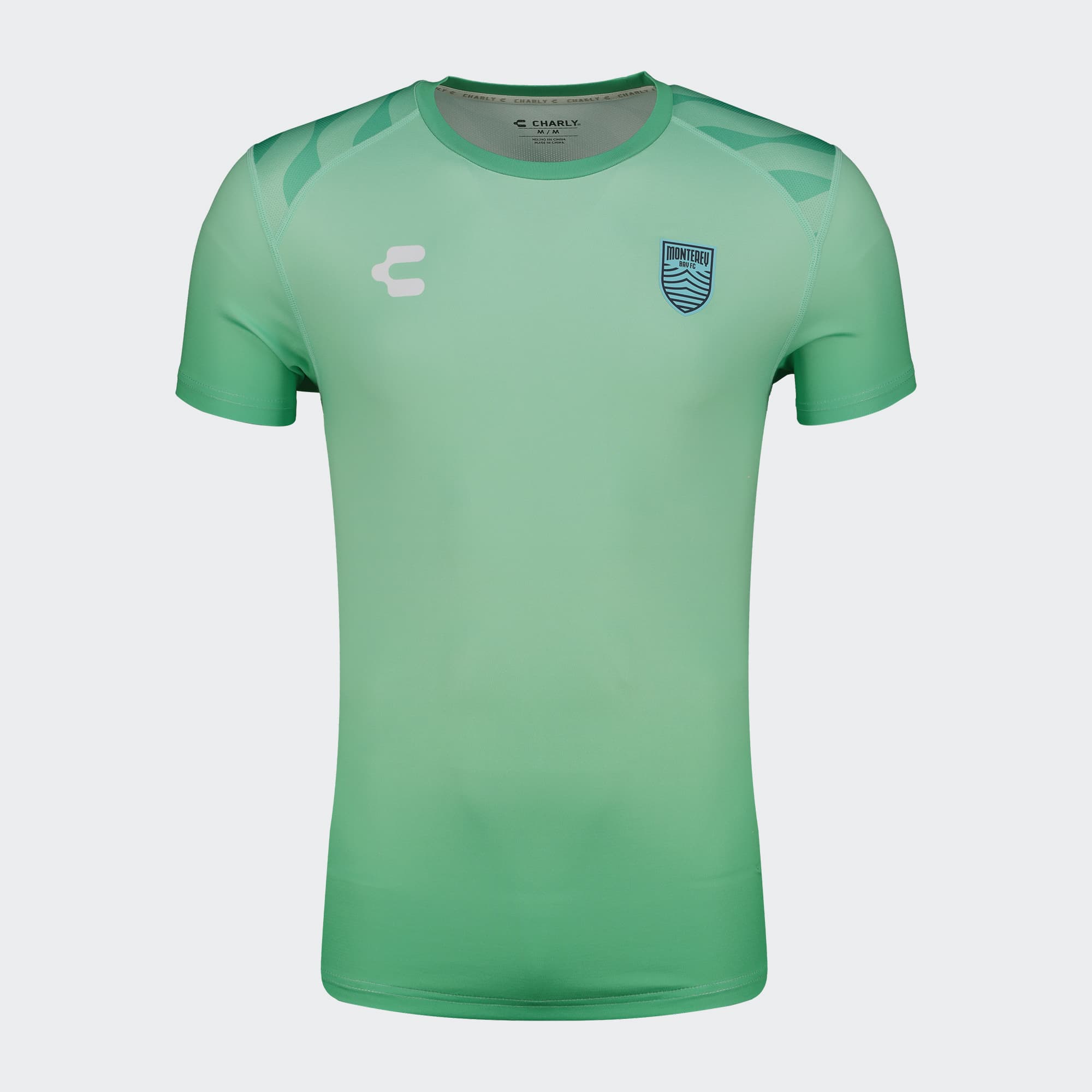 Light Green Monterey Bay FC T-Shirt for Men Charly Sport Soccer Gear
