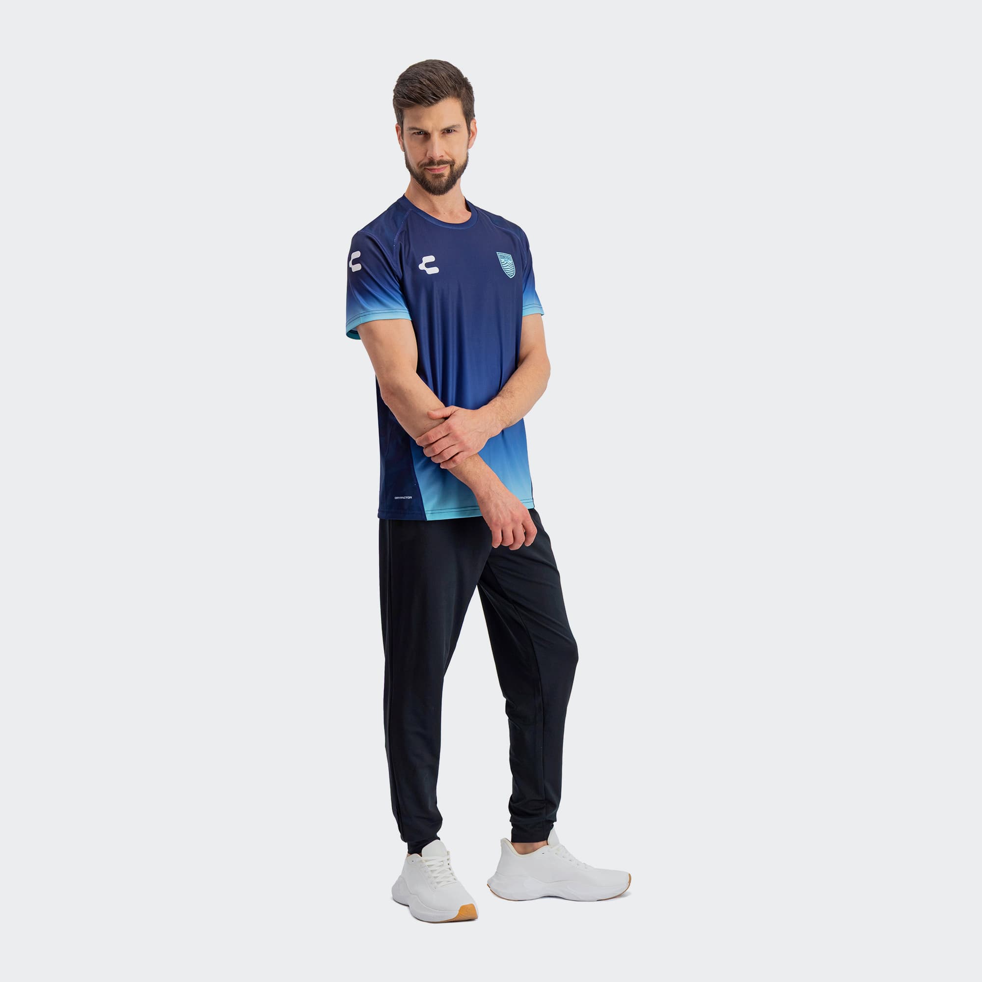 Navy Monterey Bay FC T-Shirt for Men Charly Sport Soccer Gear