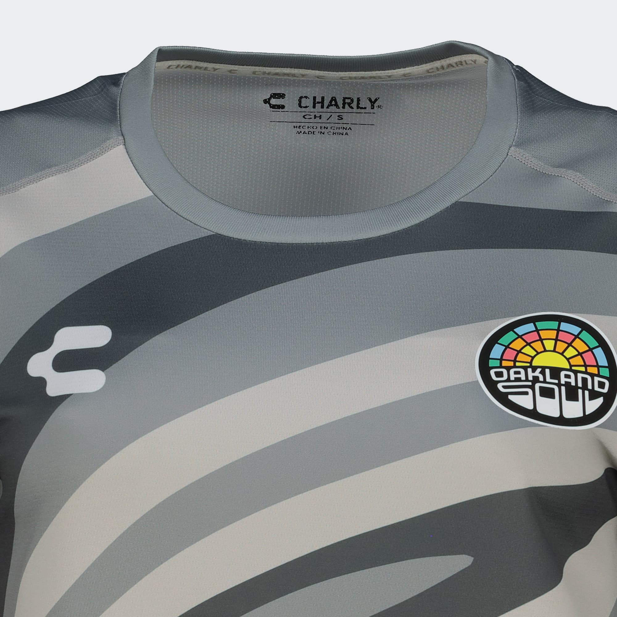 Gray Oakland Soul T-Shirt for Women Charly Sport Soccer Gear