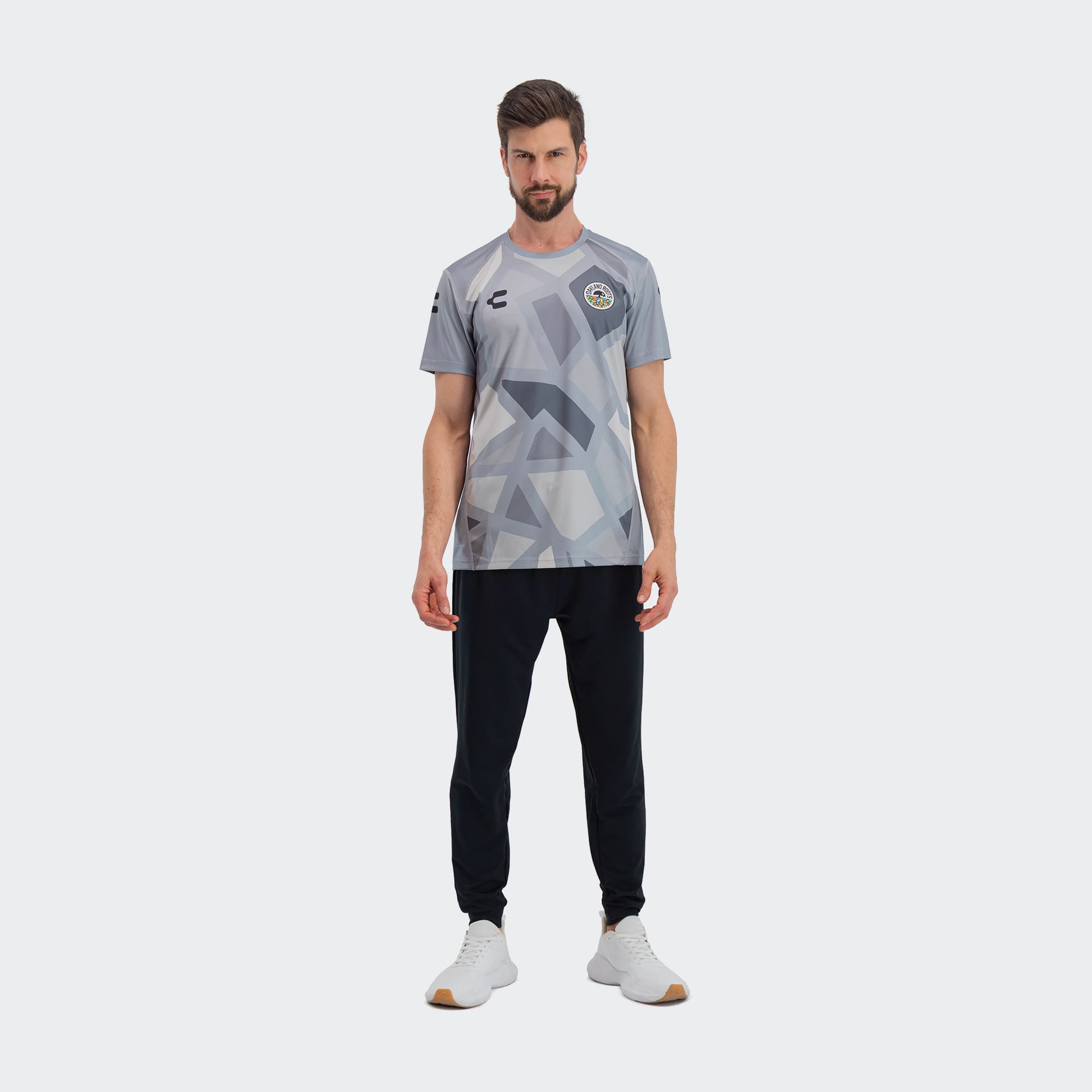 Gray Oakland Roots T-Shirt for Men Charly Sport Soccer Gear