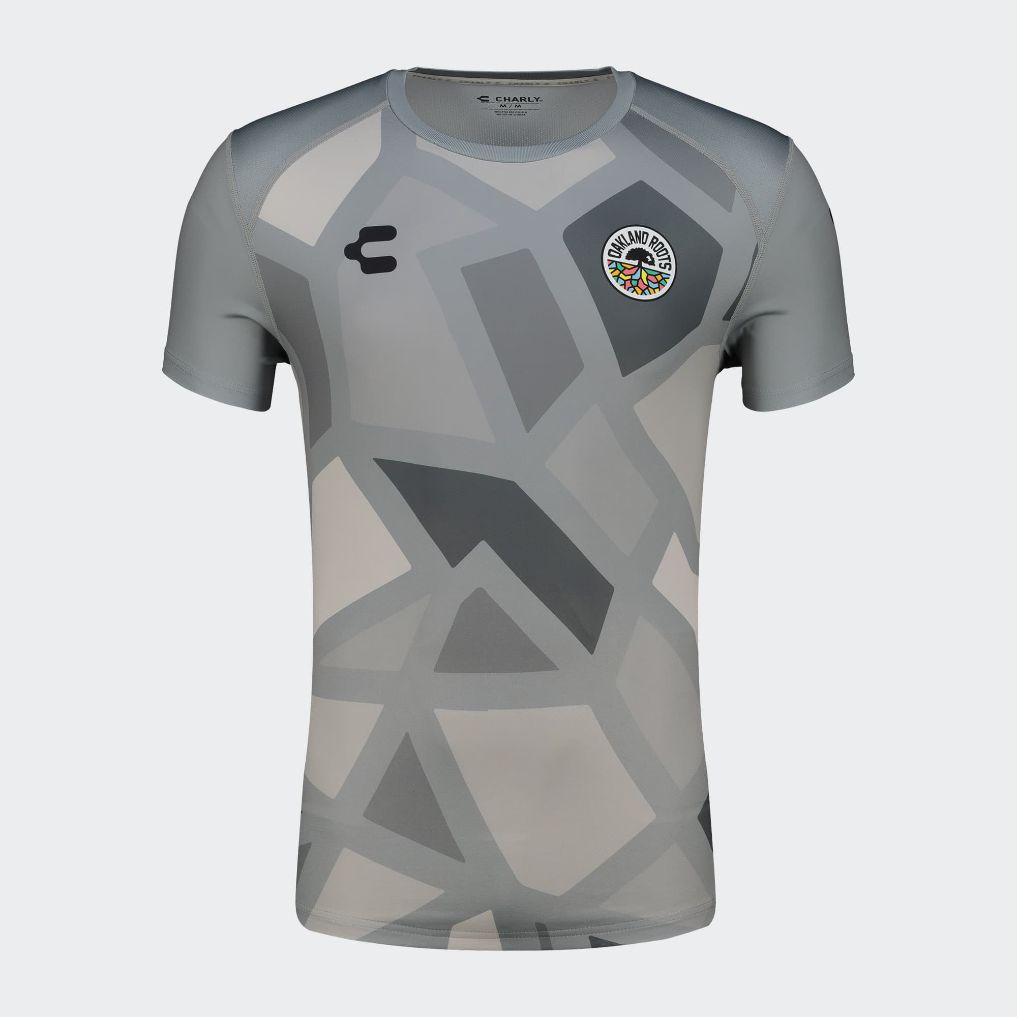 Gray Oakland Roots T-Shirt for Men Charly Sport Soccer Gear