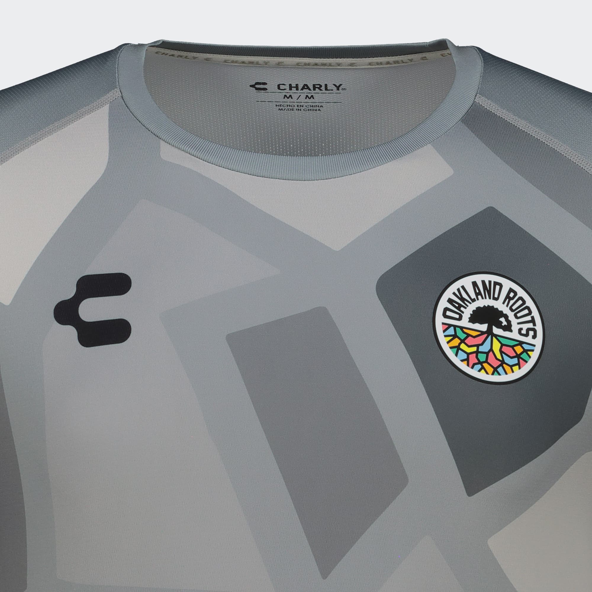 Gray Oakland Roots T-Shirt for Men Charly Sport Soccer Gear