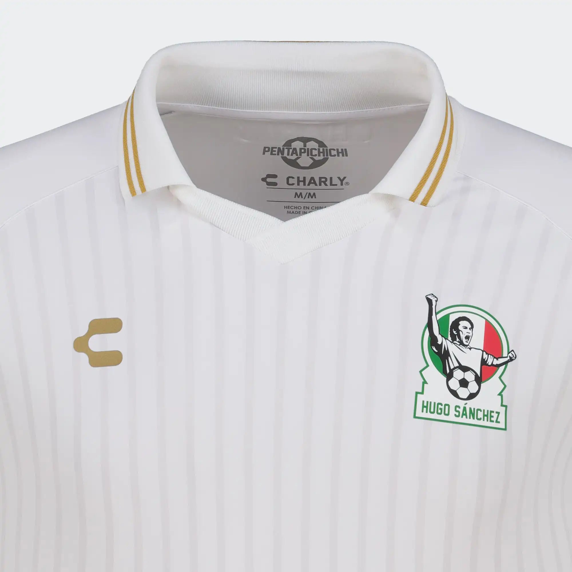 White Leyendas Hugo Sanchez Jersey Charly
