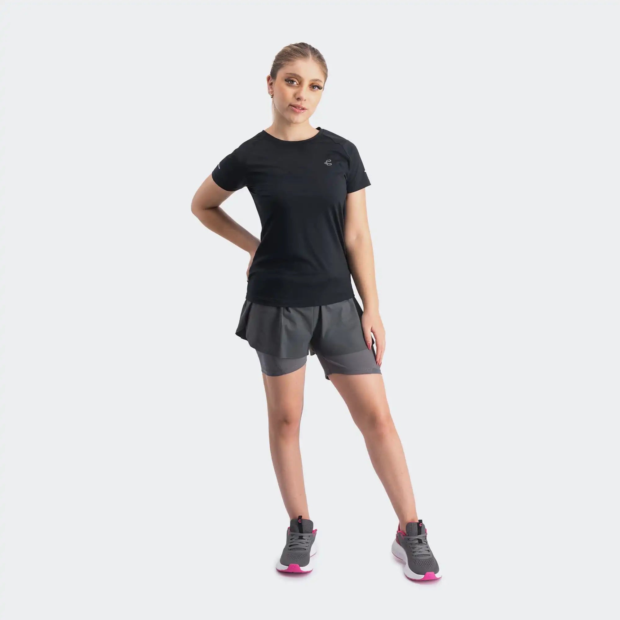 Oxford Grey PFX Training Short with Inner for Women Charly  Lifestyle