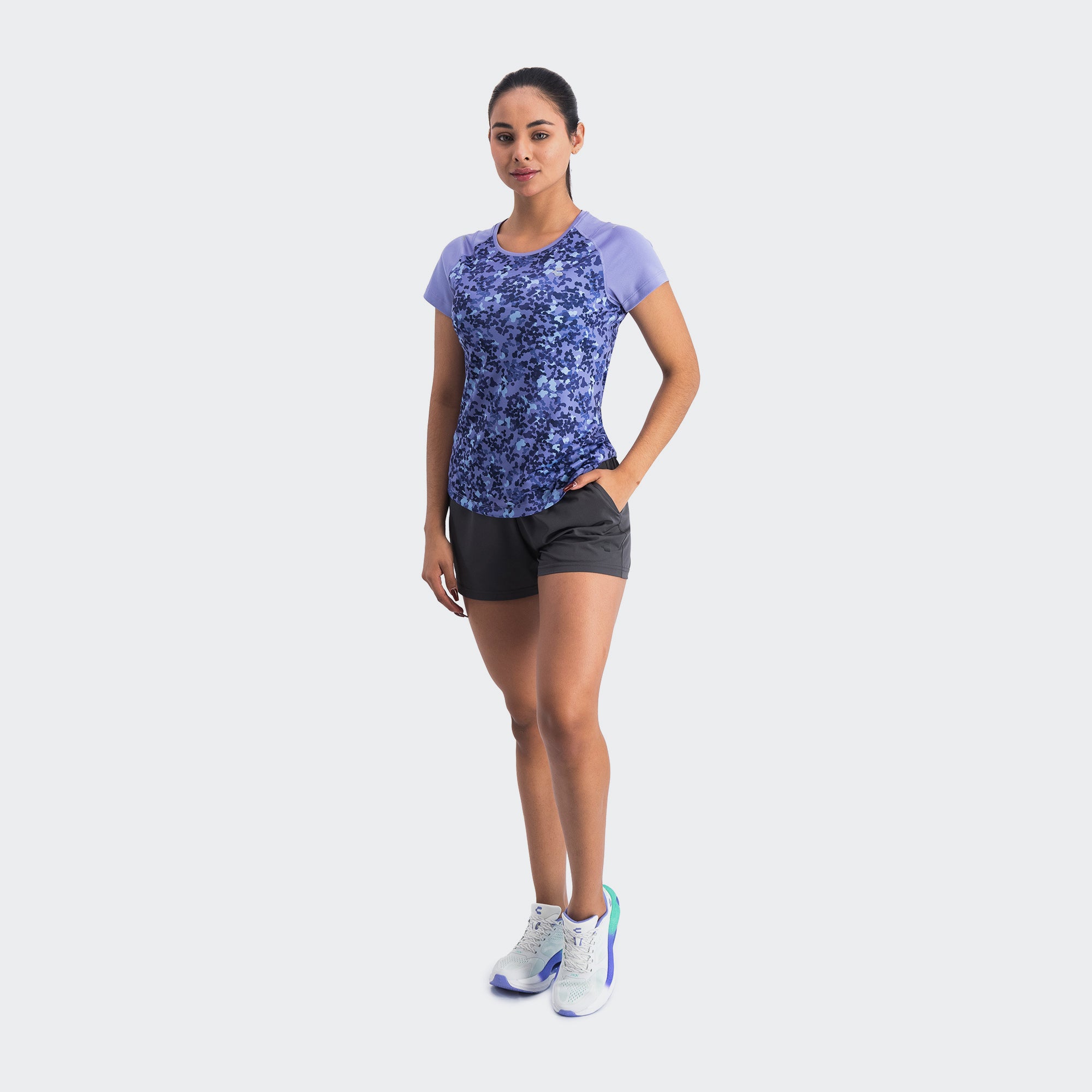 Oxford Grey Training Lifestyle Short for Women Charly Essentials