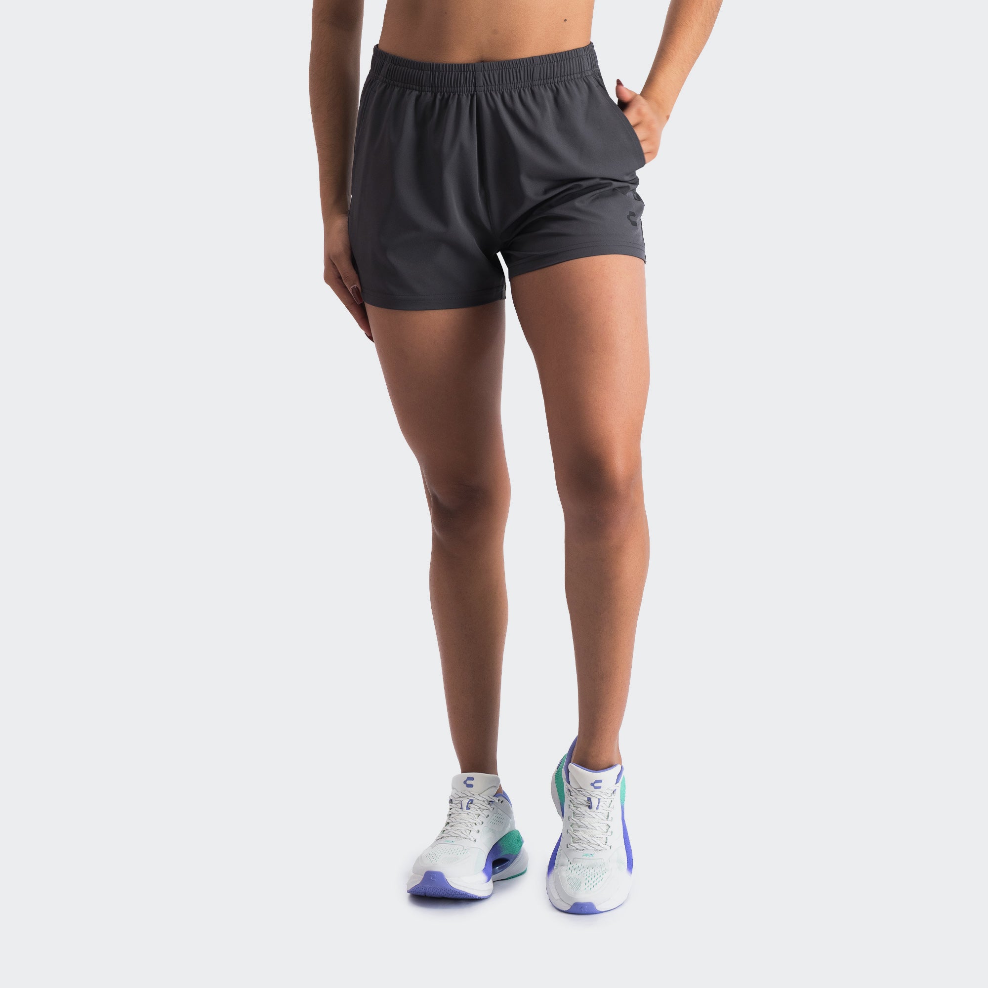 Oxford Grey Training Lifestyle Short for Women Charly Essentials