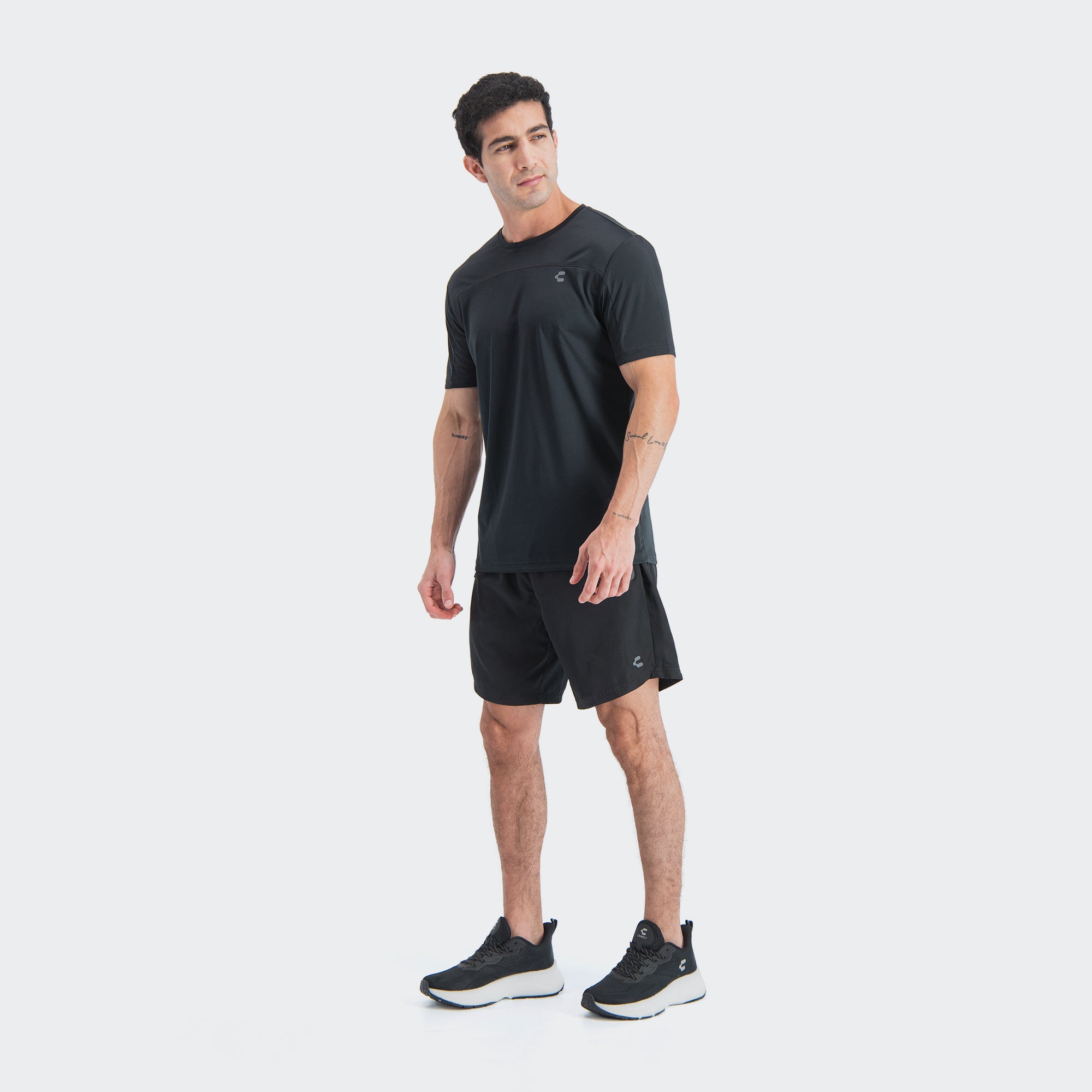 Black Training Lifestyle Short for Men Charly Essential