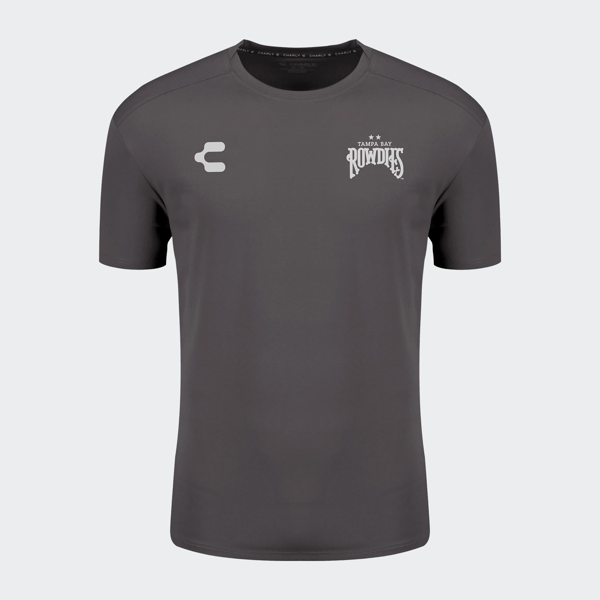 Gray Tampa Bay Rowdies T-Shirt for Men Charly Sport Soccer Gear