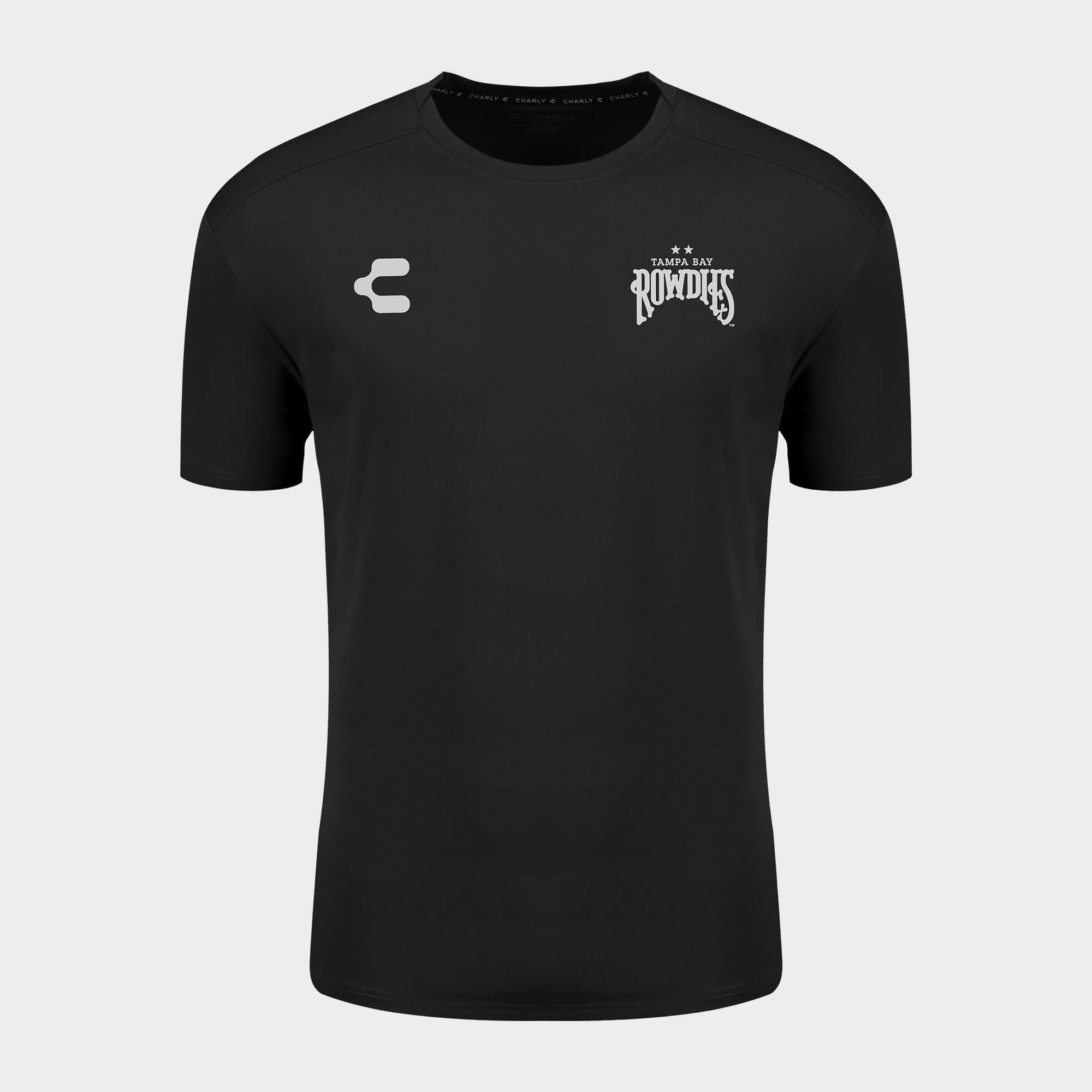 Black Tampa Bay Rowdies T-Shirt for Men Charly Sport Soccer Gear