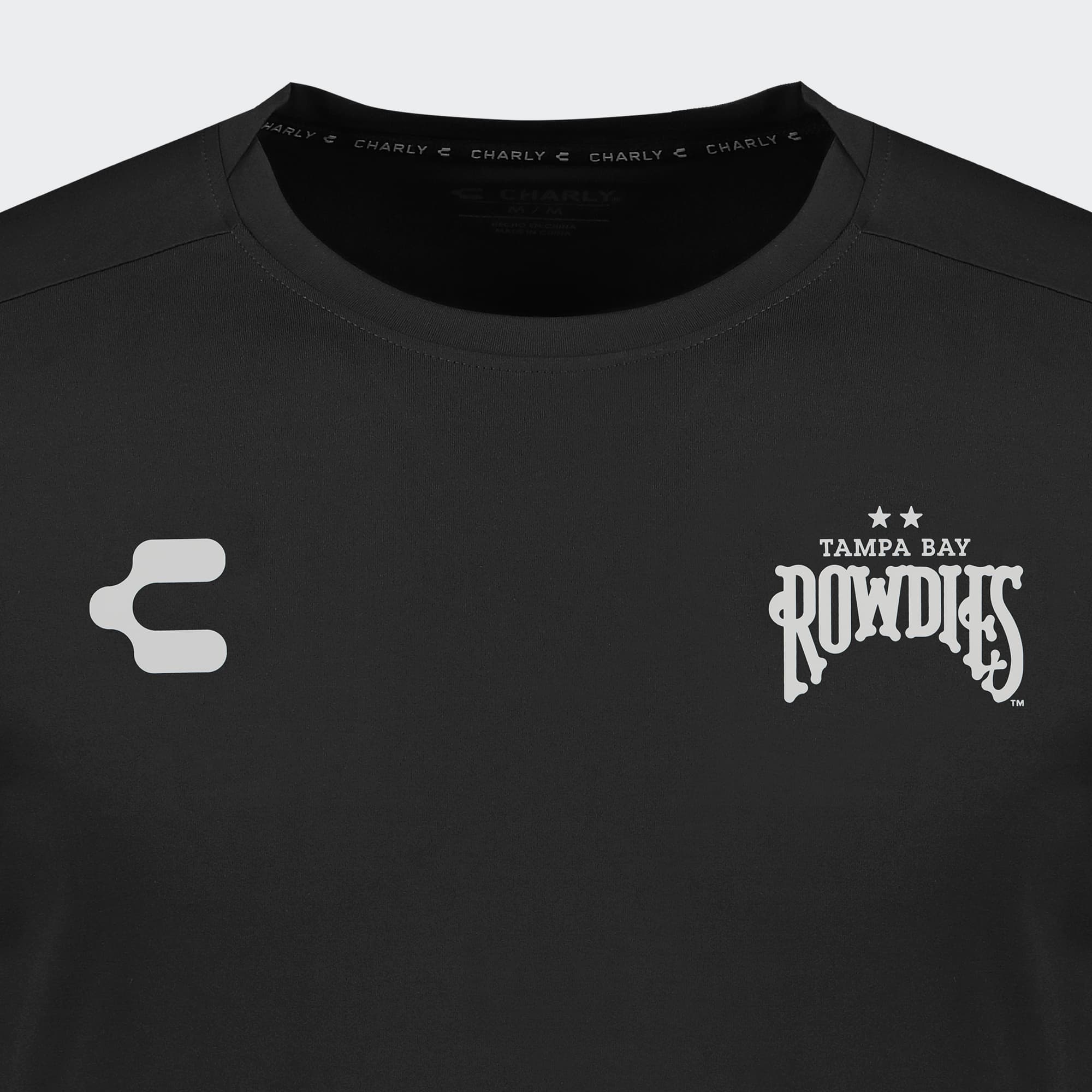 Black Tampa Bay Rowdies T-Shirt for Men Charly Sport Soccer Gear