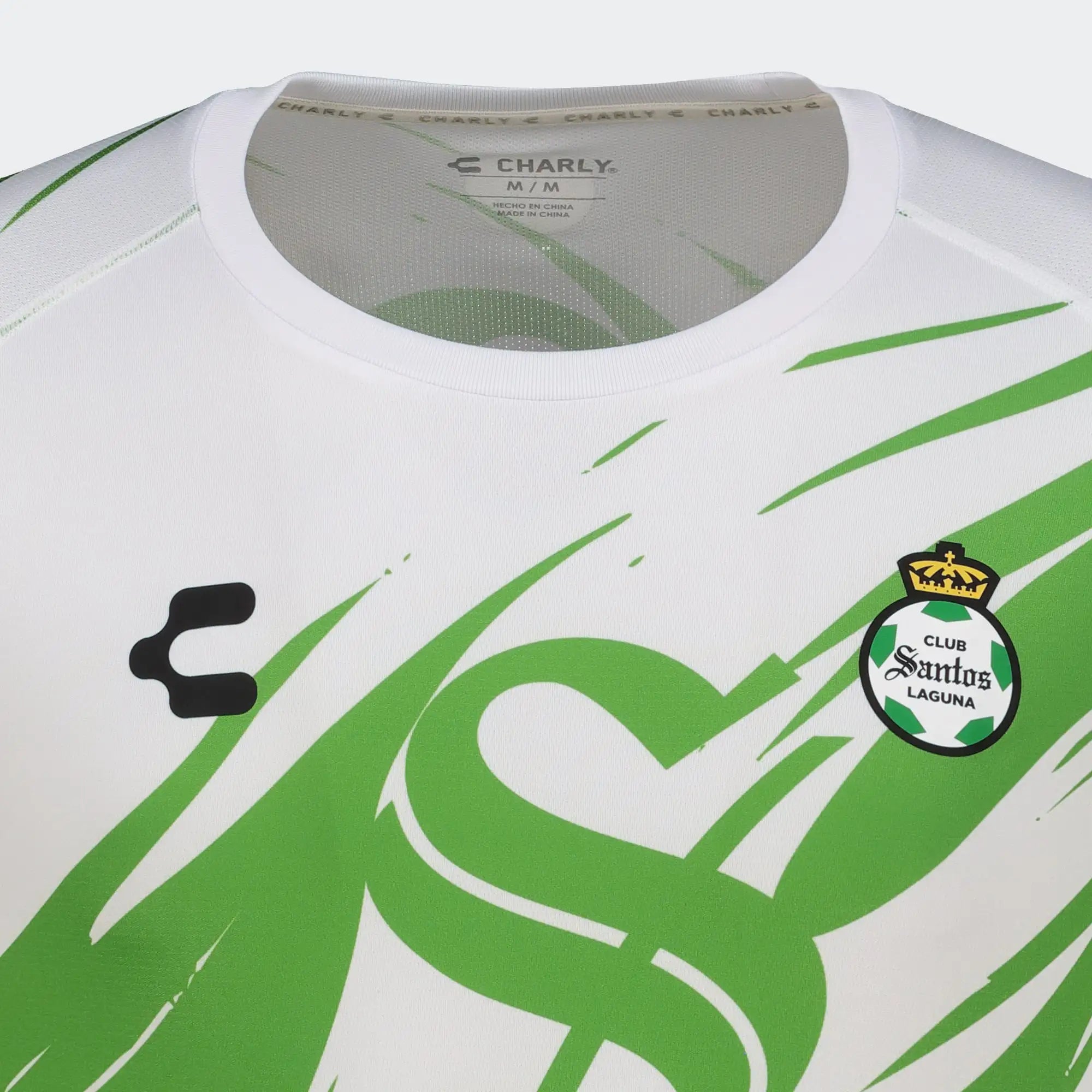 White Santos 26-27 Soccer Training T-Shirt Charly