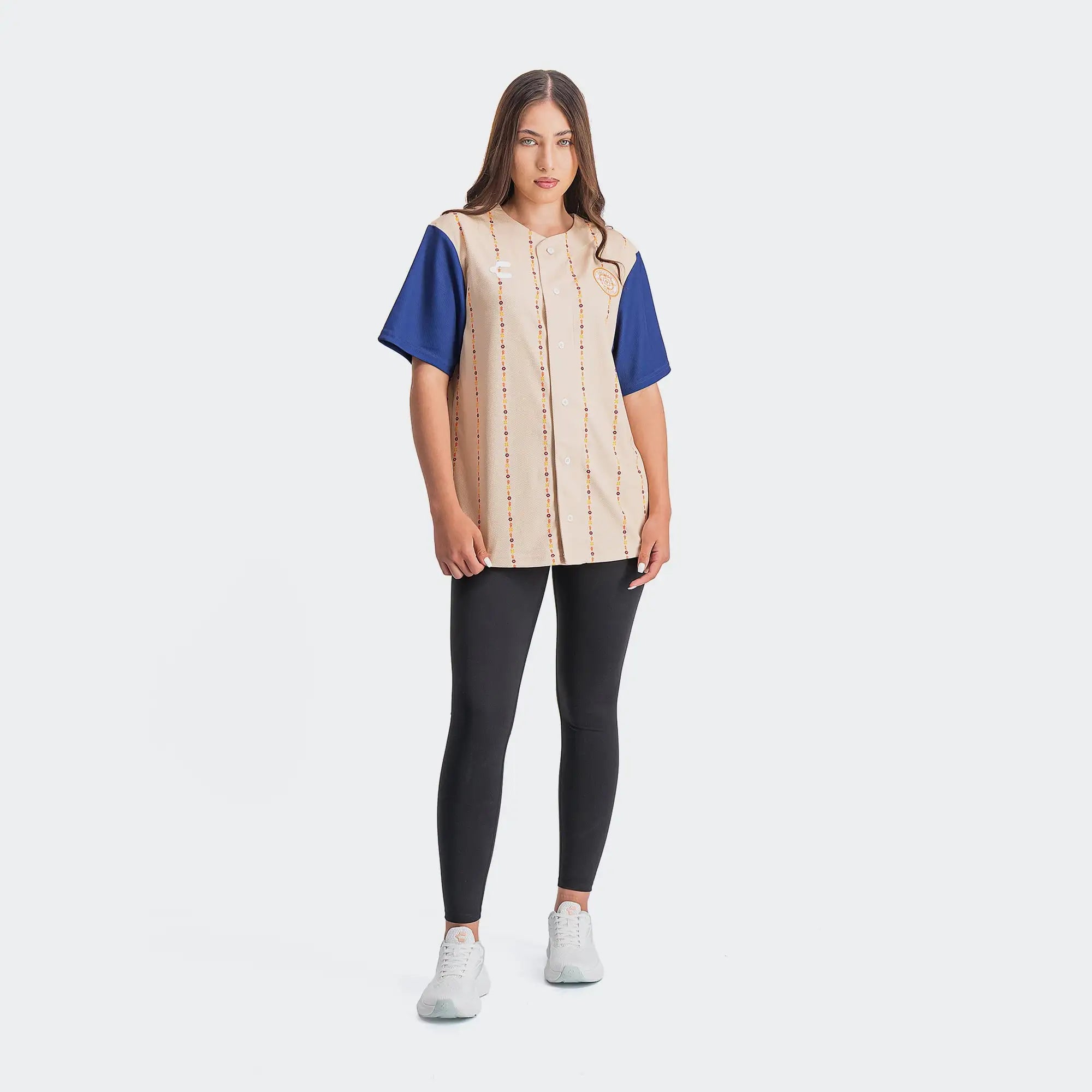 Beige Blue Mexico Heritage Special Edition Baseball Jersey 2026 Charly