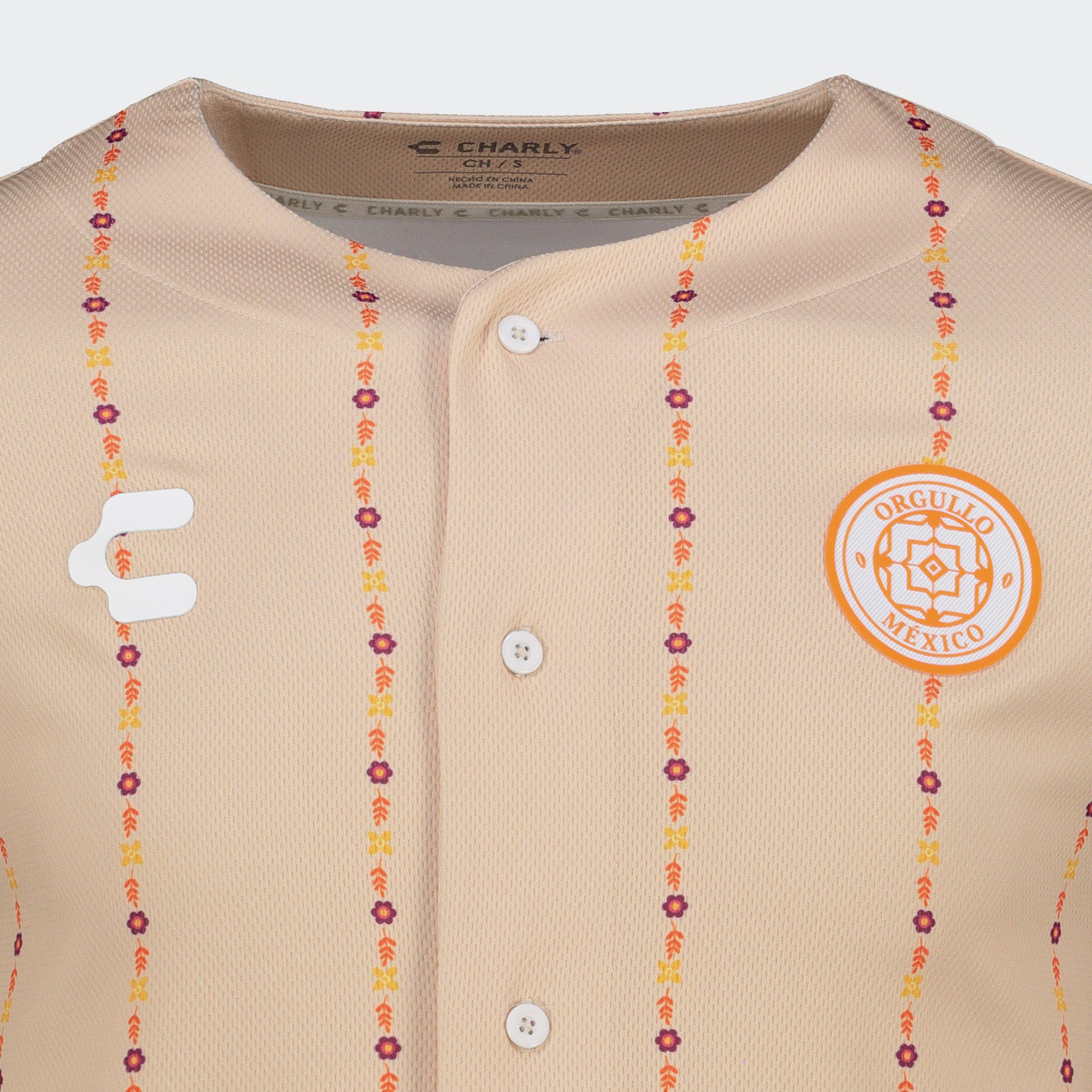 Beige Blue Mexico Heritage Special Edition Baseball Jersey 2026 Charly