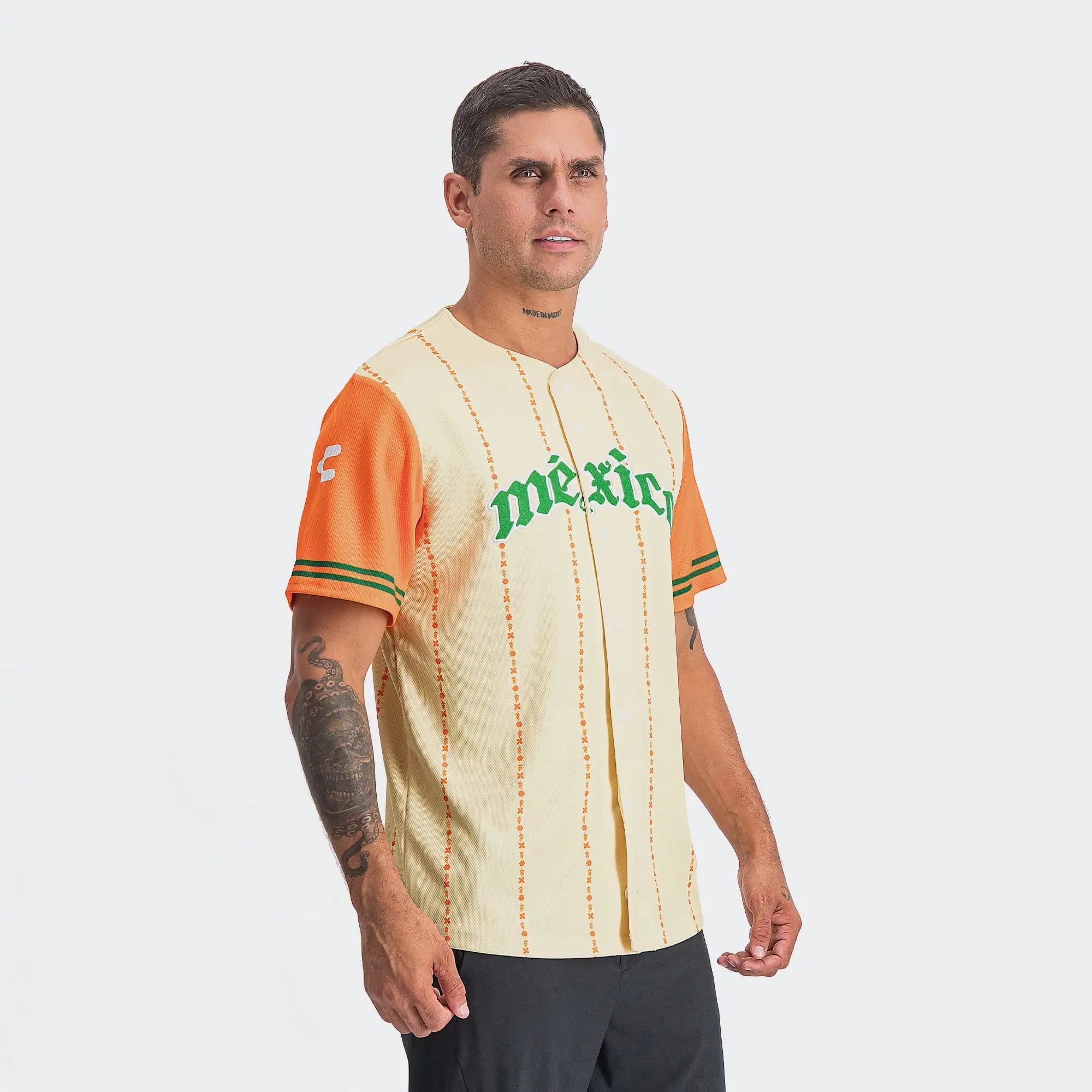 Beige Mexico Heritage Special Edition Baseball Jersey 2026 Charly