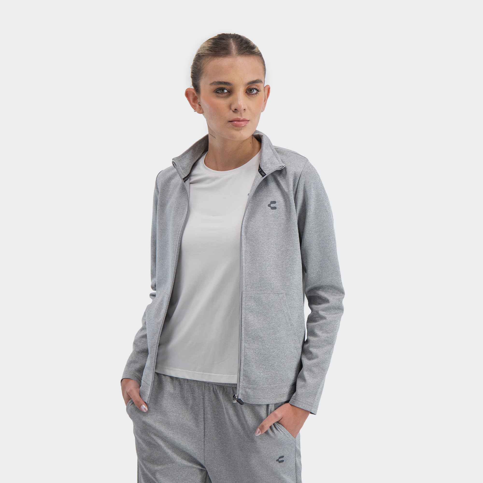 Gray Pants Set Training Lifestyle for Women Charly Essentials