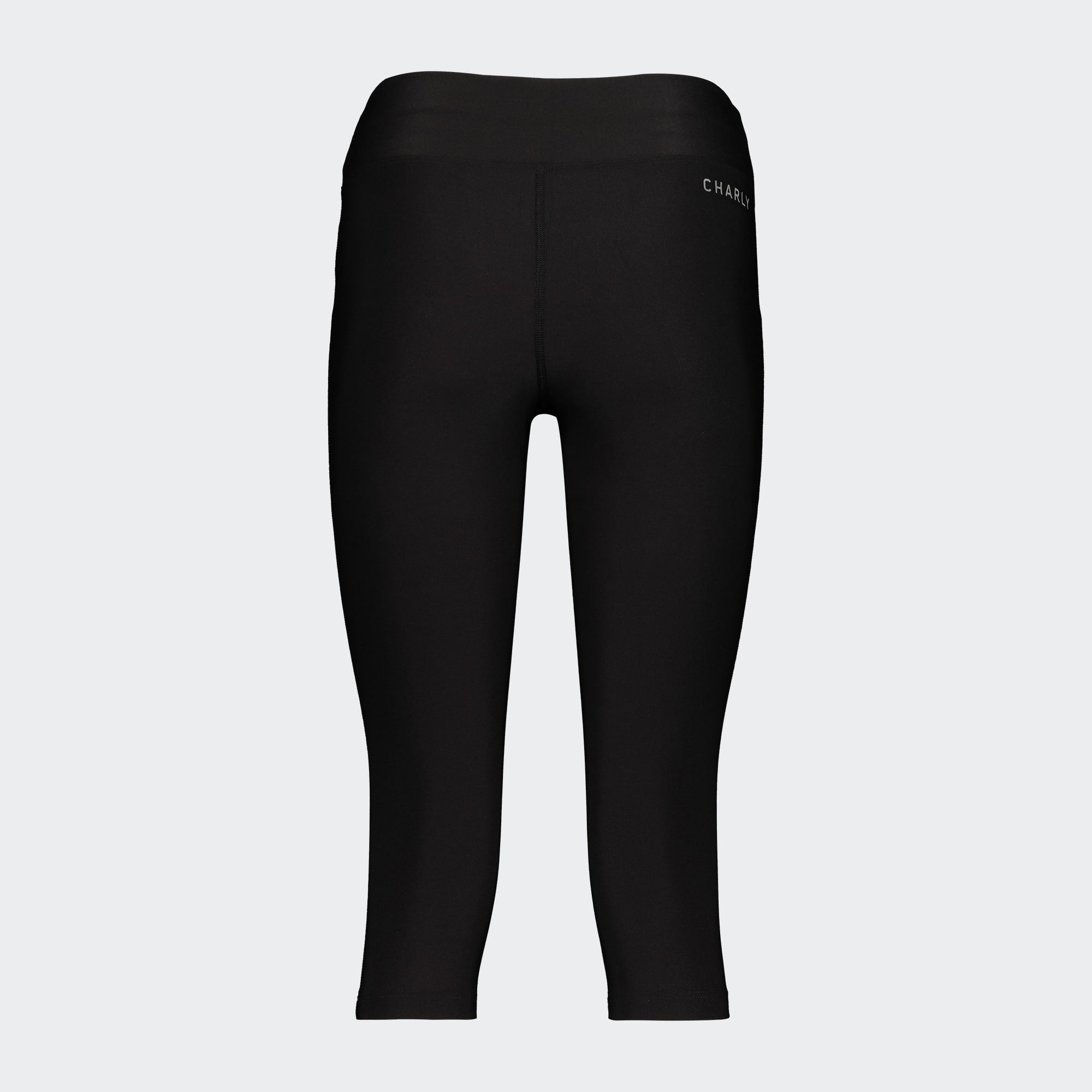 Black Fitness Capri for Women Charly Sports