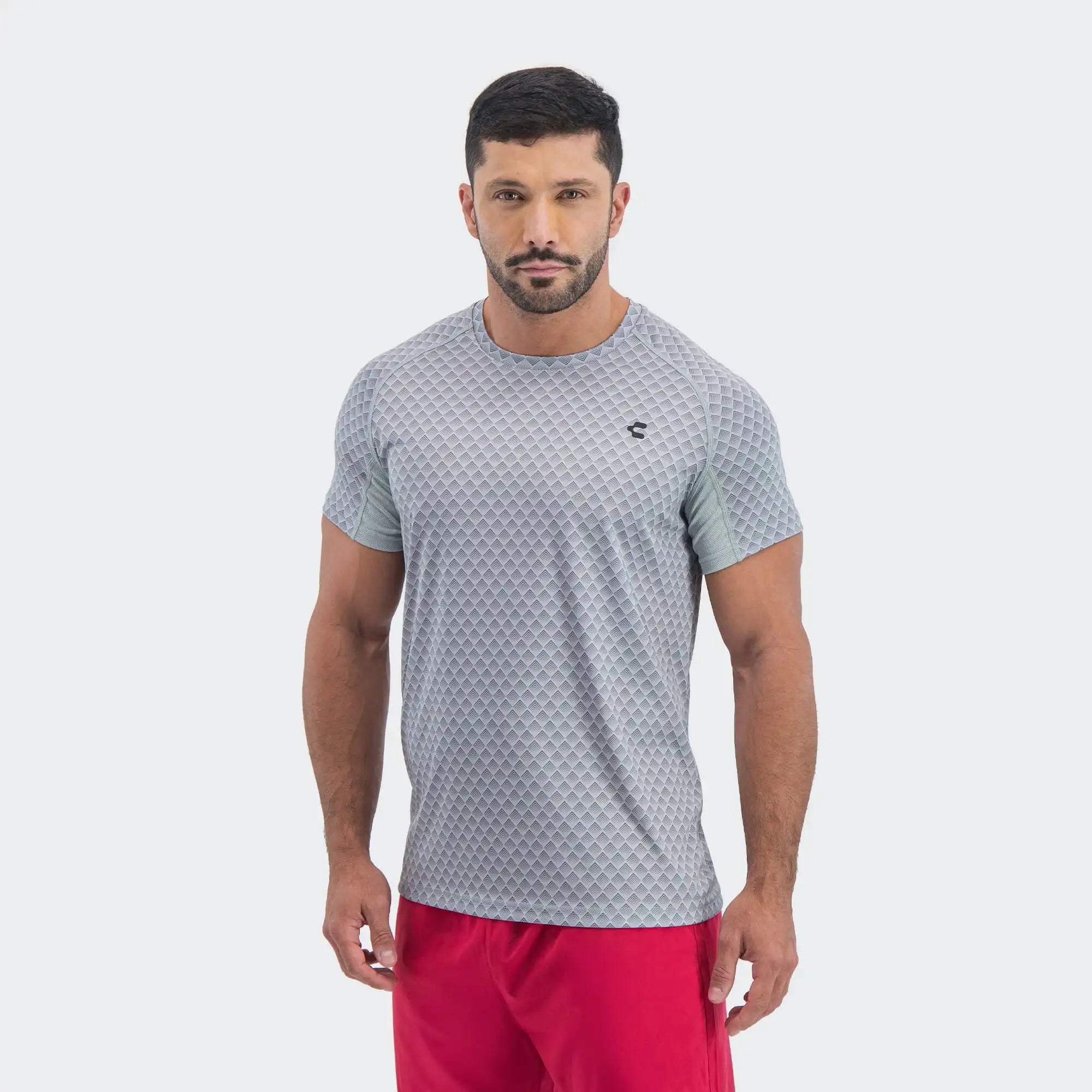 Light Gray Training T-Shirt for Men Charly Essentials Lifestyle