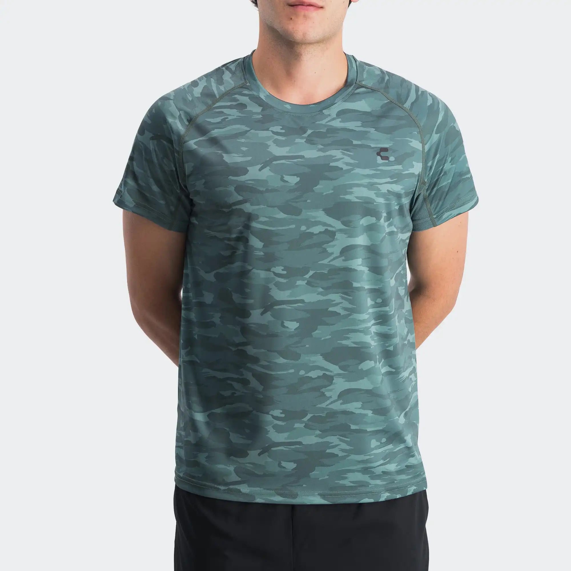 Green Training T-Shirt for Men Charly Essentials Lifestyle