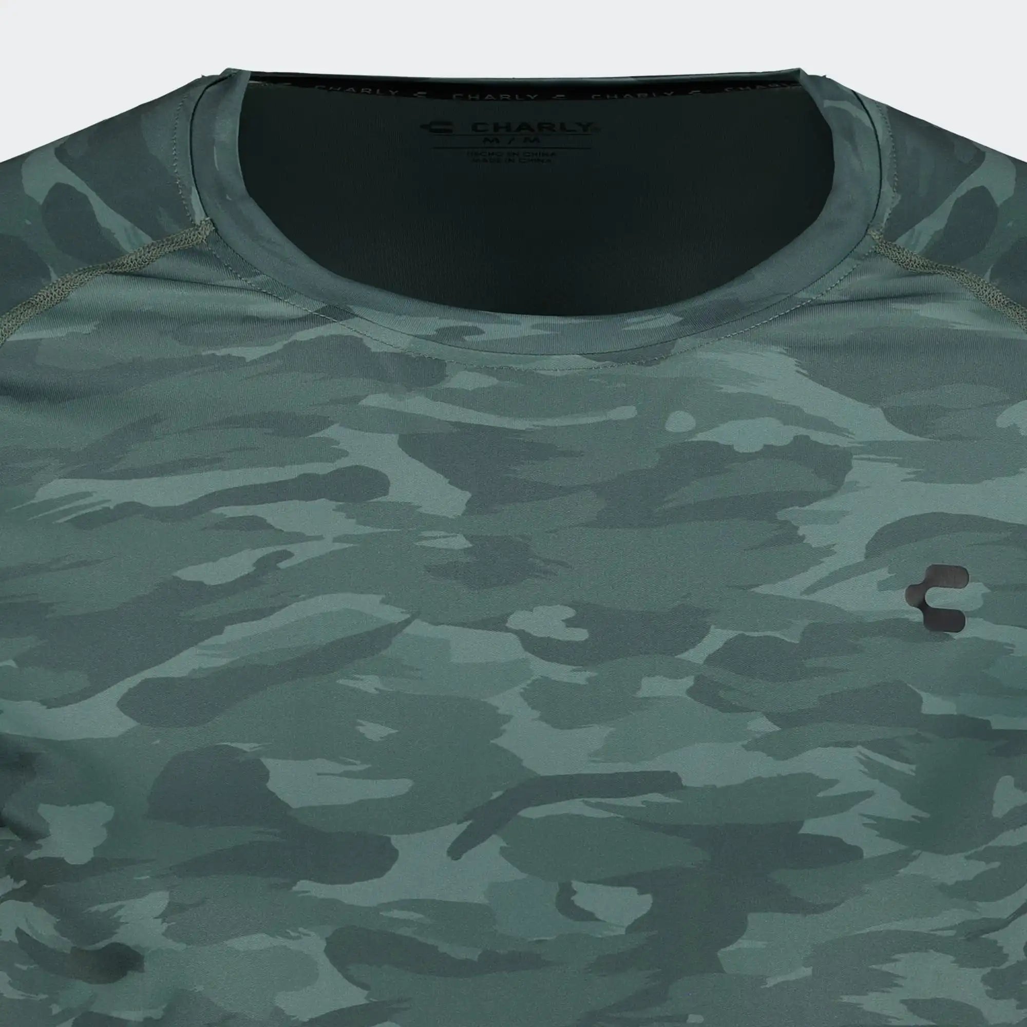 Green Training T-Shirt for Men Charly Essentials Lifestyle