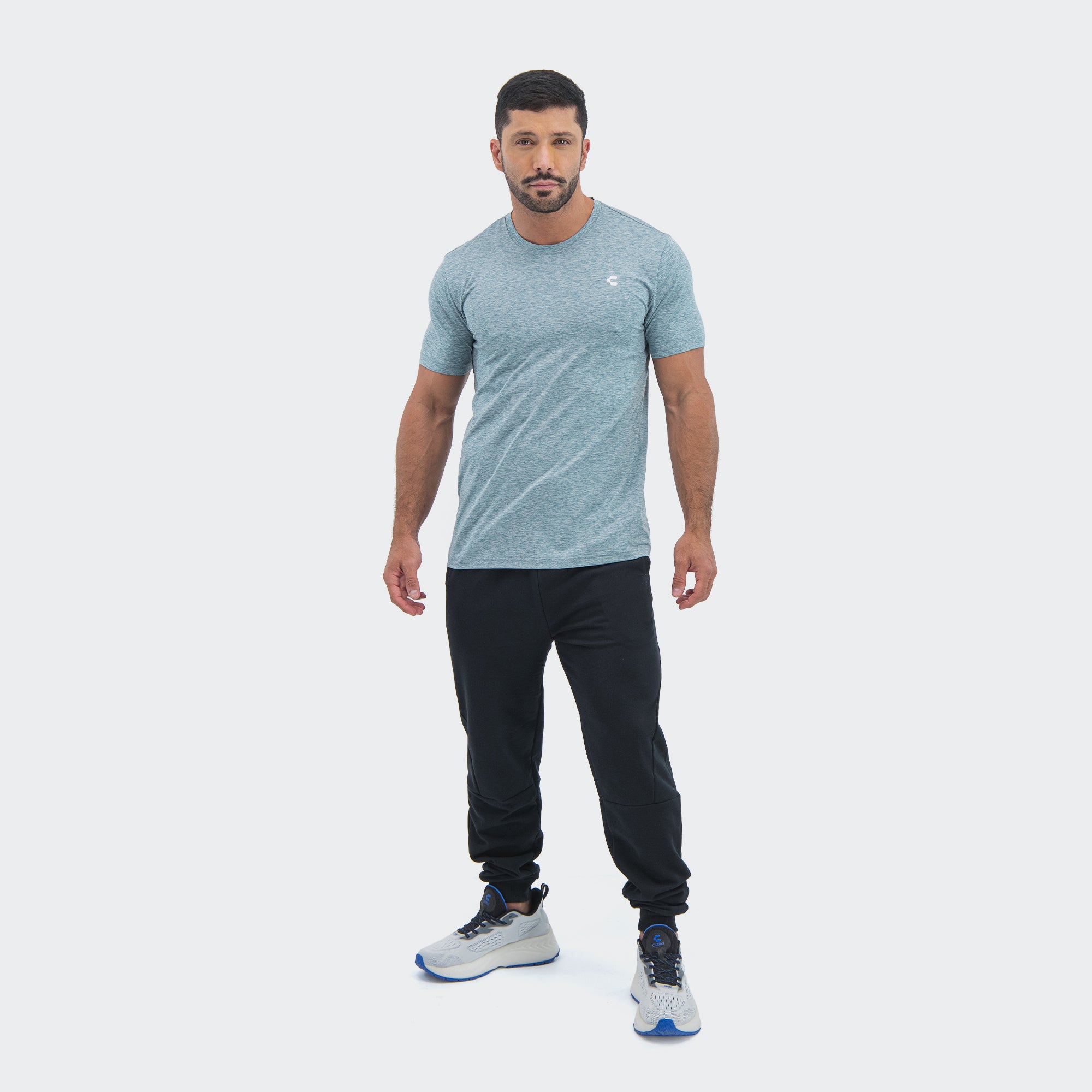Green Training Lifestyle T-Shirt for Men Charly Essentials