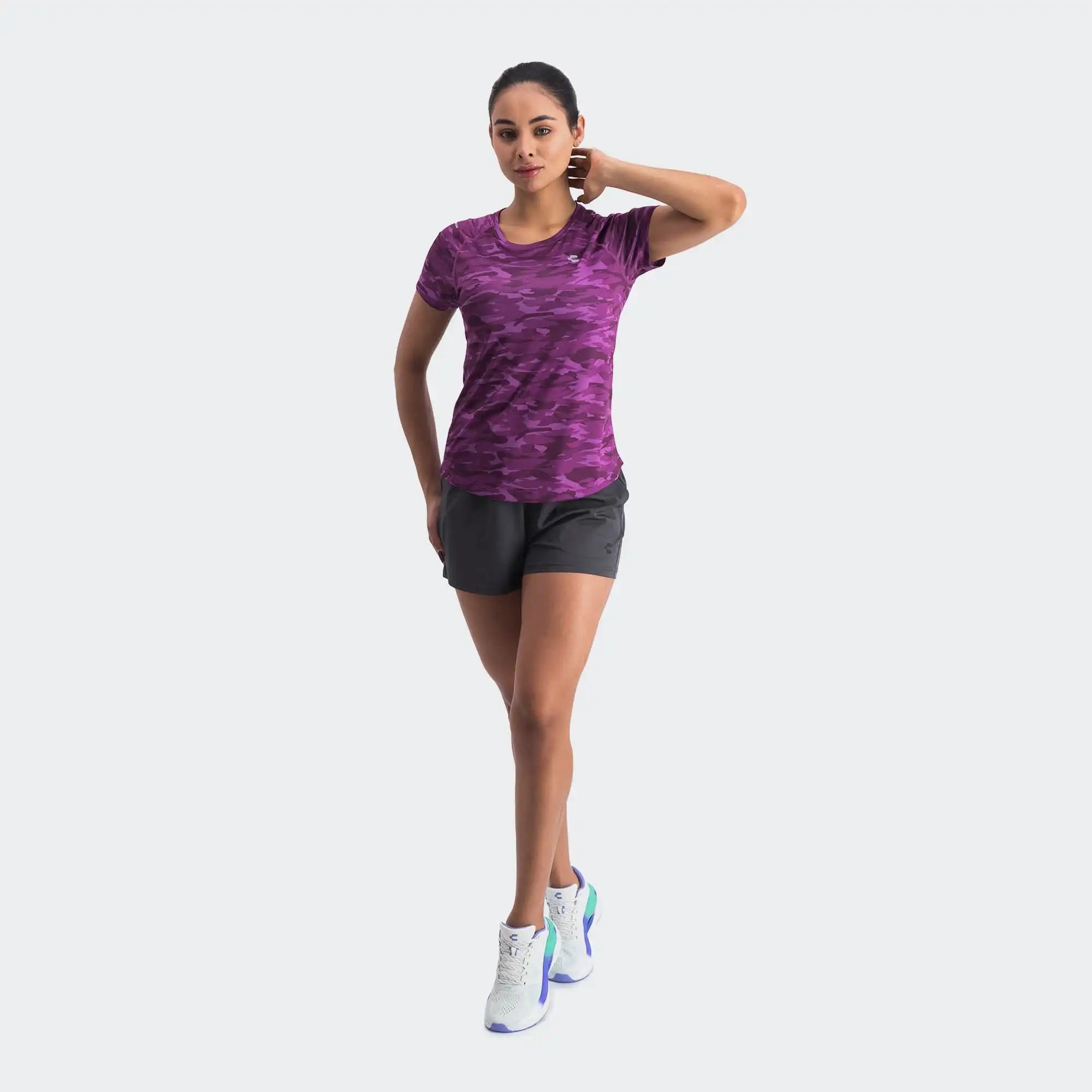 Violet Lifestyle Training T-Shirt for Women Charly Essentials